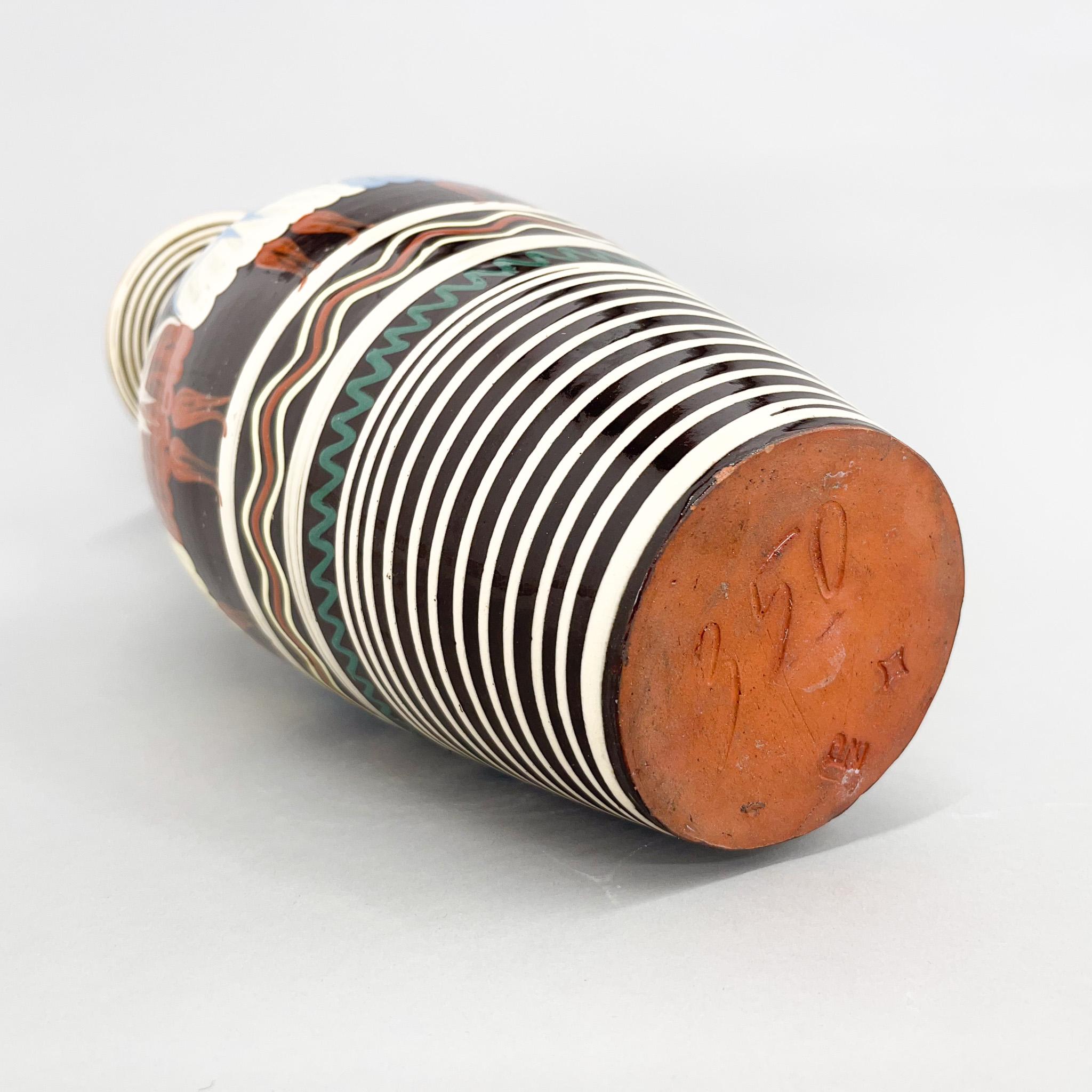 Grande vaso in ceramica di metà secolo, Cecoslovacchia, anni '60 in vendita 1