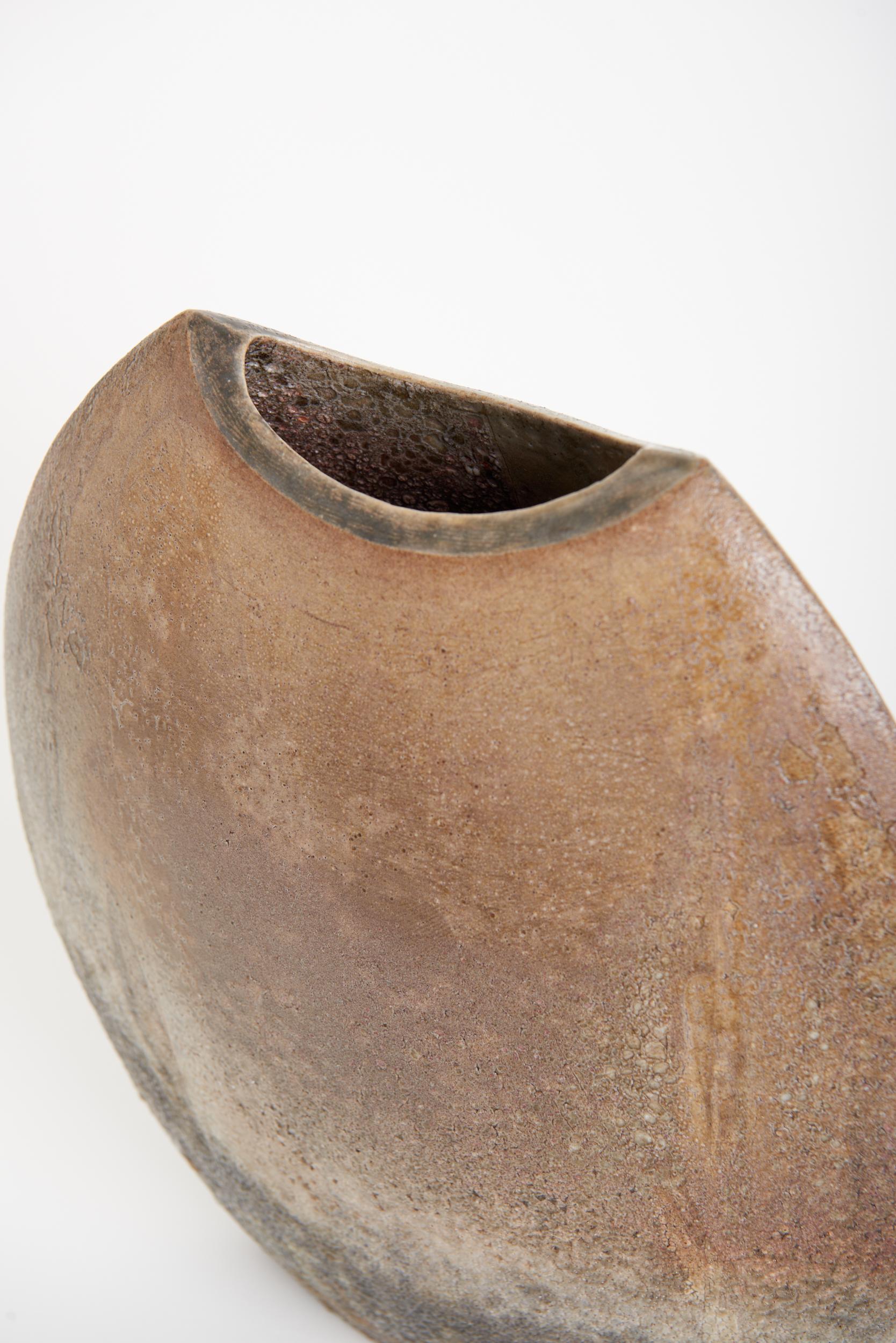 Stoneware Large Midcentury Ceramic Vase
