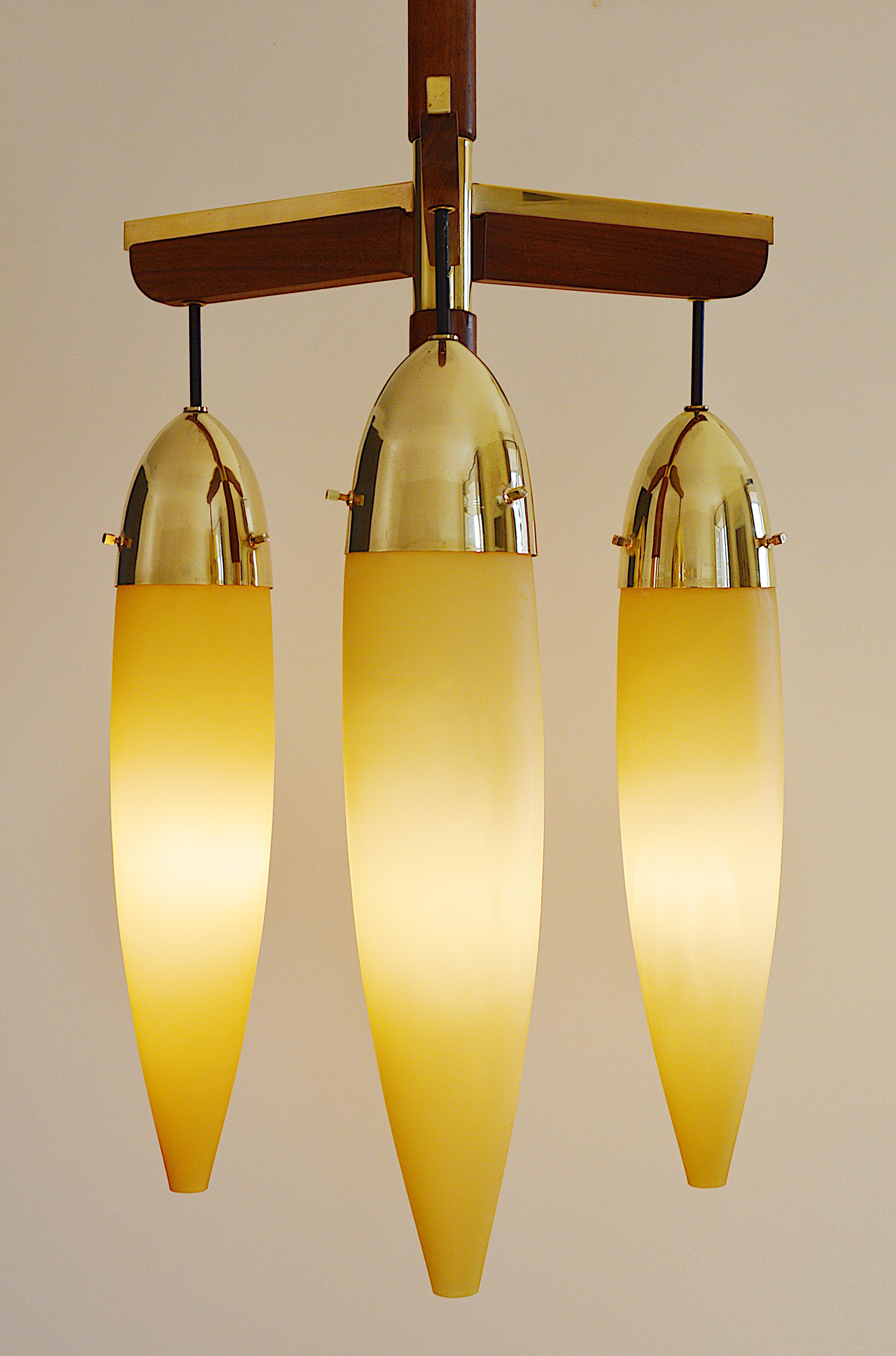 Mid-20th Century Large Mid-Century Chandelier, 1950s For Sale