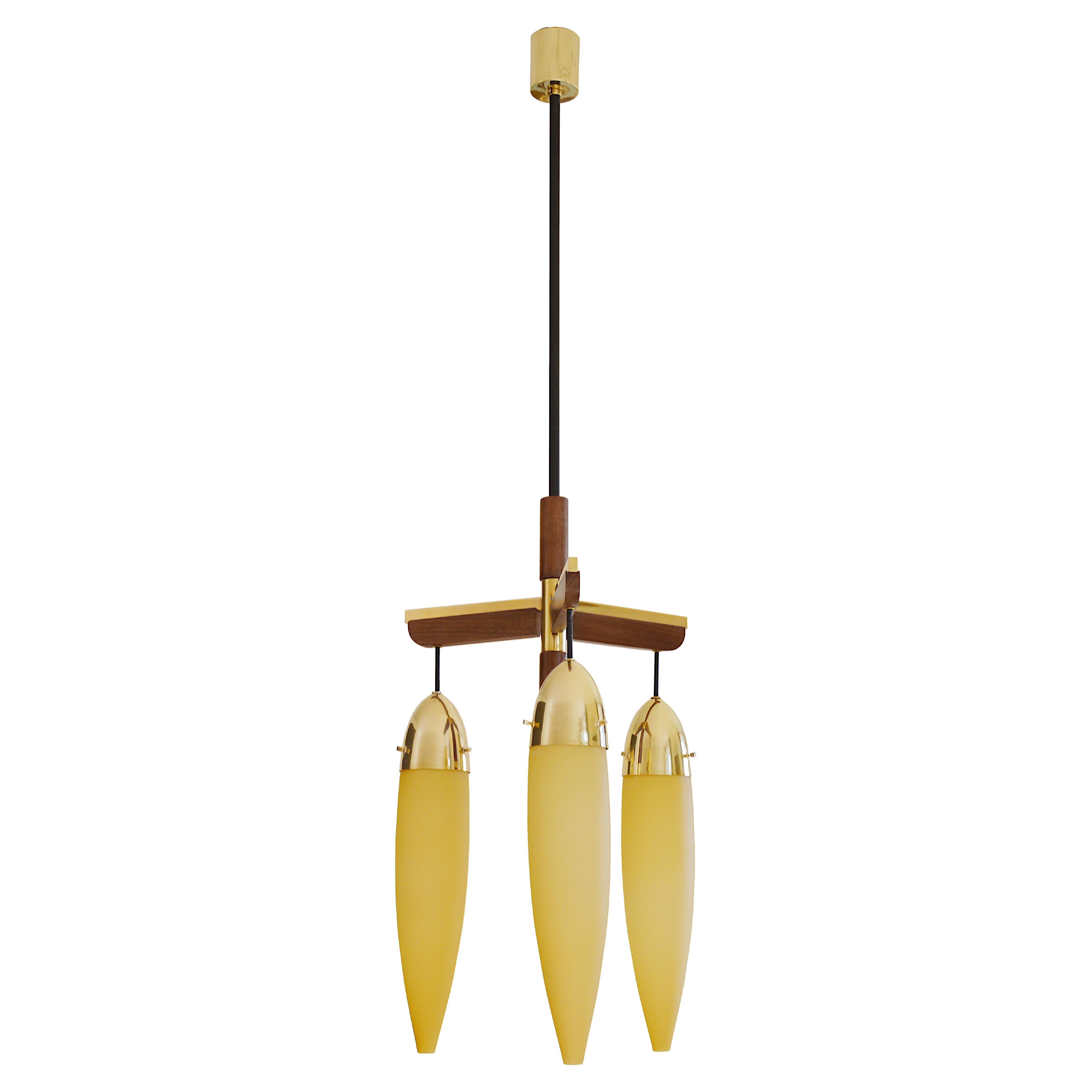 Large Mid-Century Chandelier, 1950s For Sale