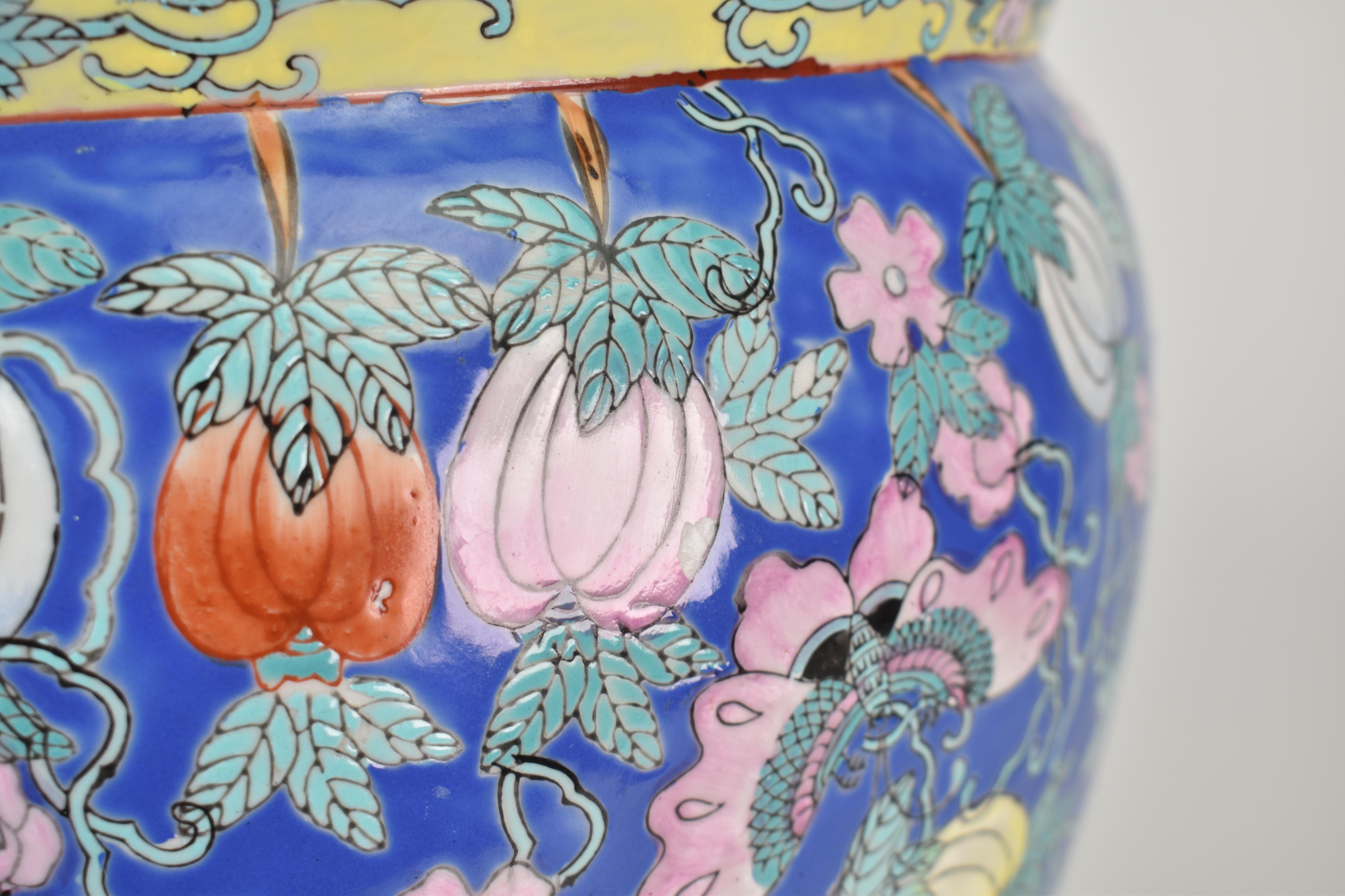 Large Mid Century Chinoiserie Planter For Sale 4