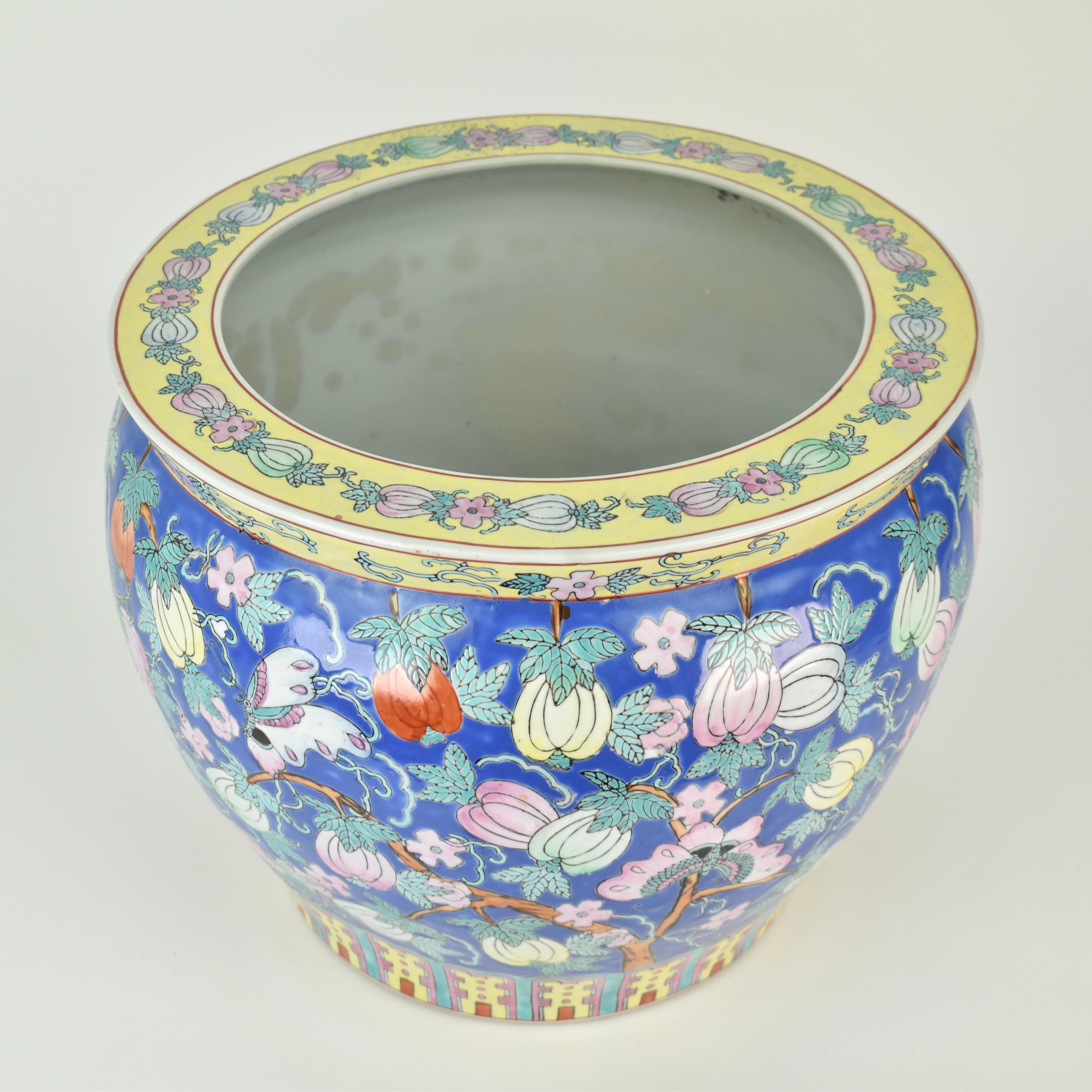 Large Mid Century Chinoiserie Planter For Sale 1