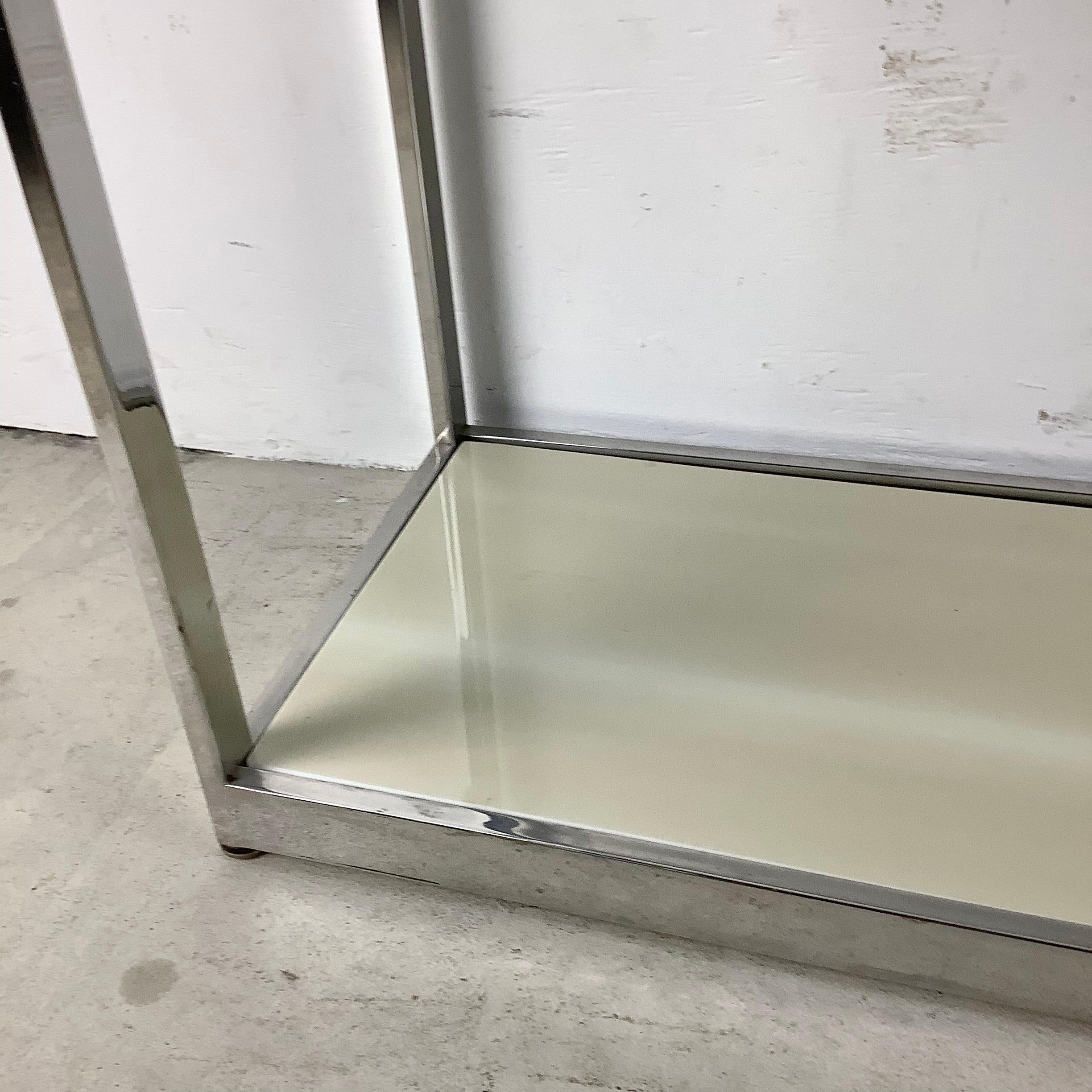 Vintage Modern Chrome Etagere For Sale 3