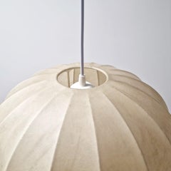 Large Mid-Century Cocoon Pendant Lamp by Castiglioni for Hille, Italy, 60s