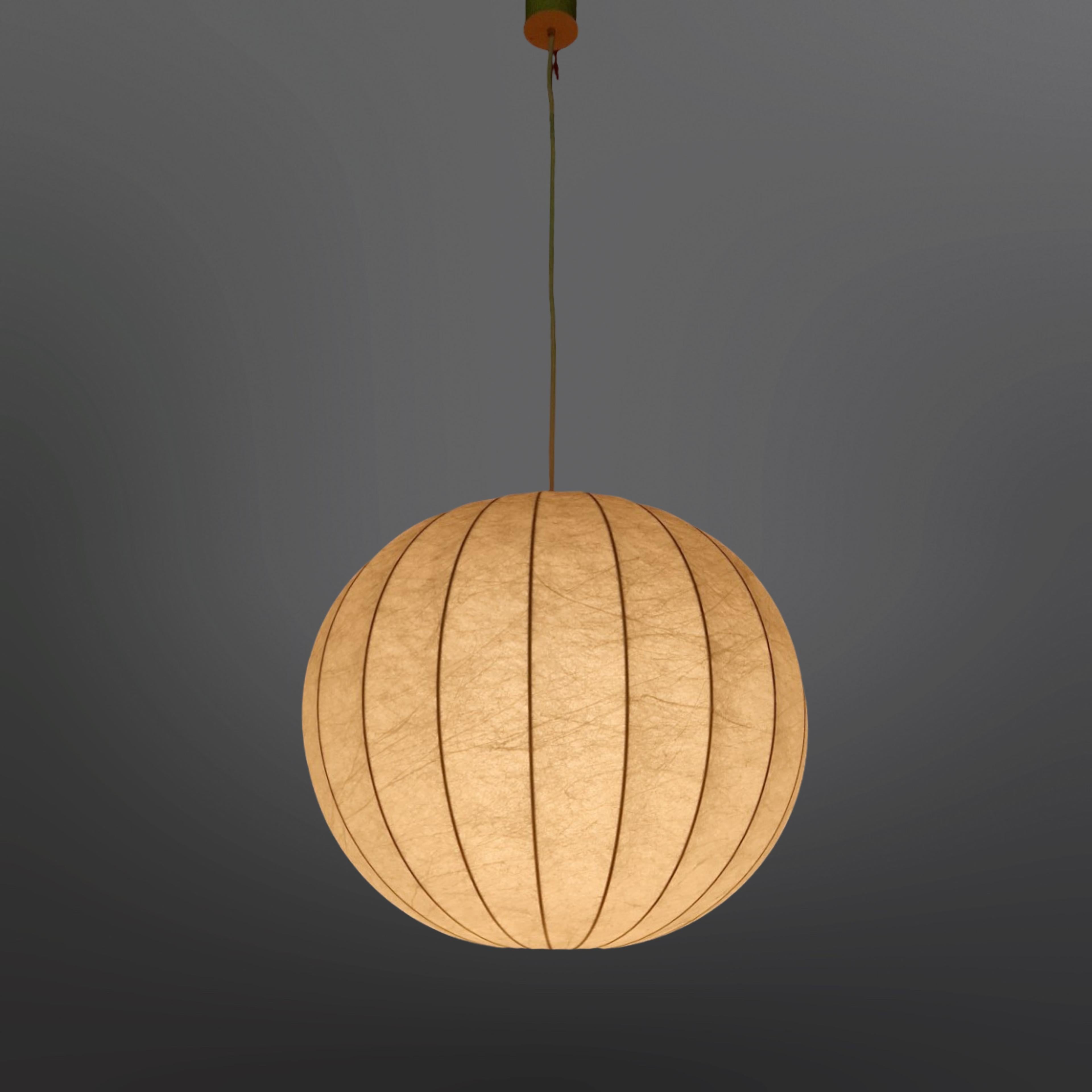 Space Age Large mid century cocoon pendant lamp, Germany 1960s