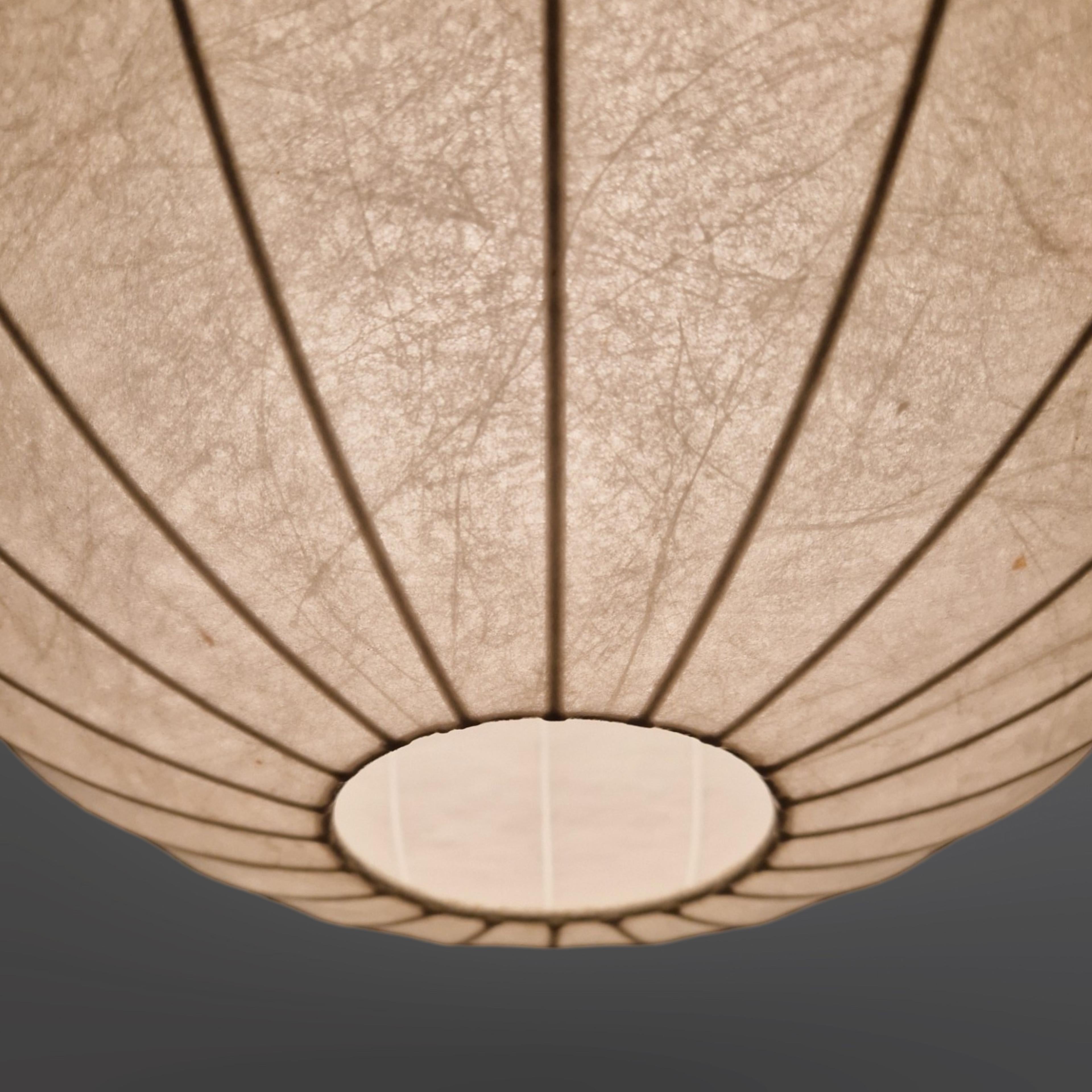 Large mid century cocoon pendant lamp, Germany 1960s 2