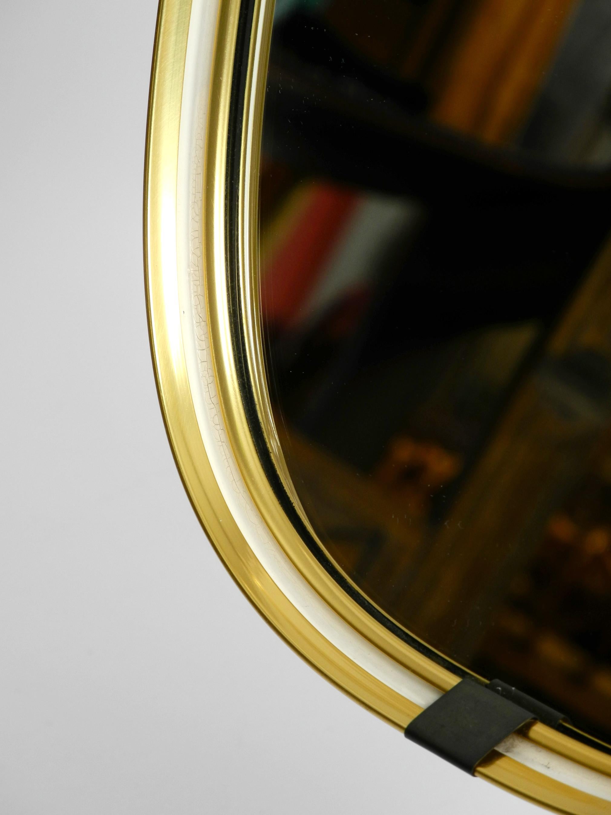 Large Mid-Century Crow's Foot Table Mirror Made of Brass by Münchner Zierspiegel In Good Condition In München, DE