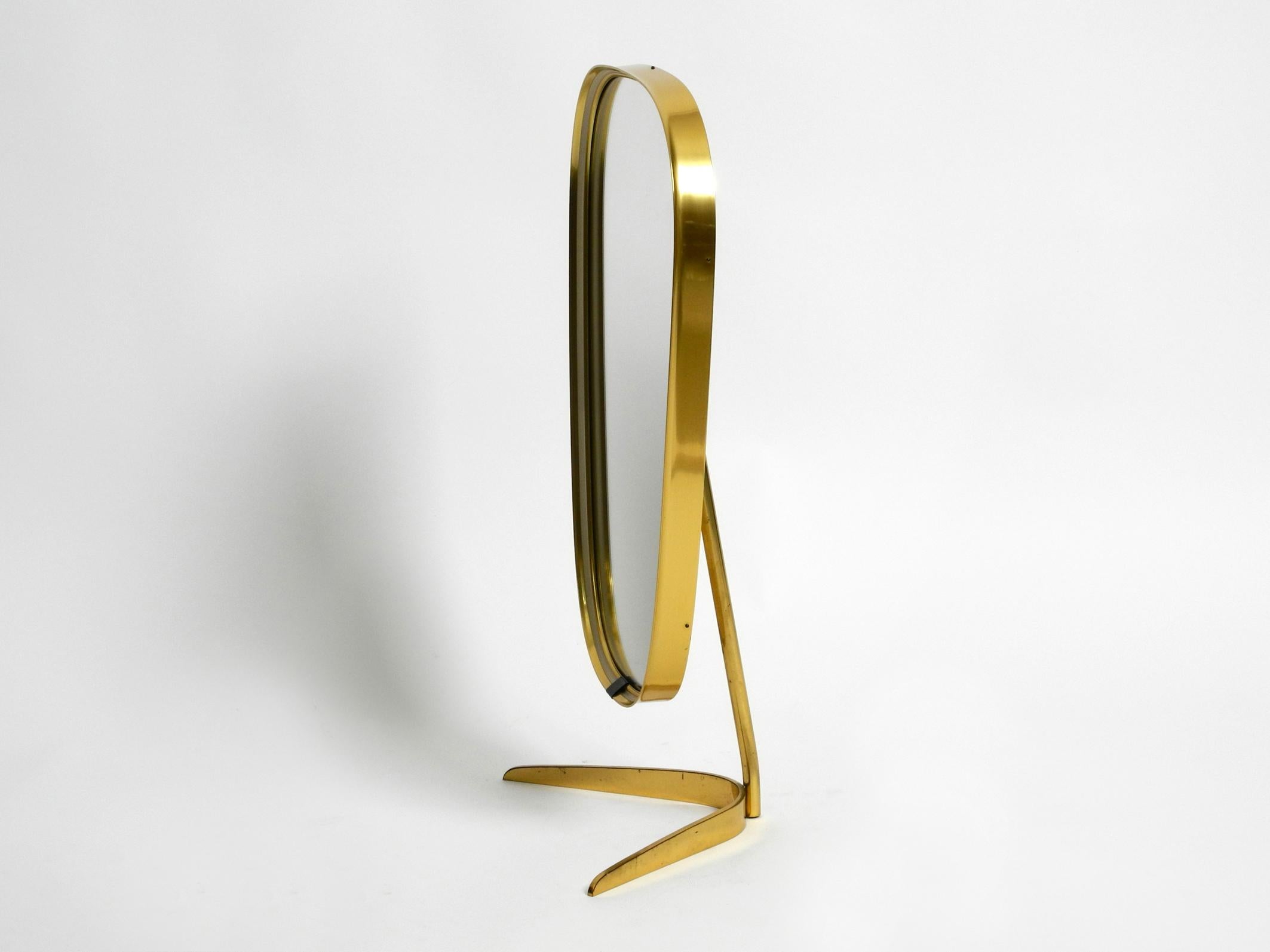 Large Mid-Century Crow's Foot Table Mirror Made of Brass by Münchner Zierspiegel 2