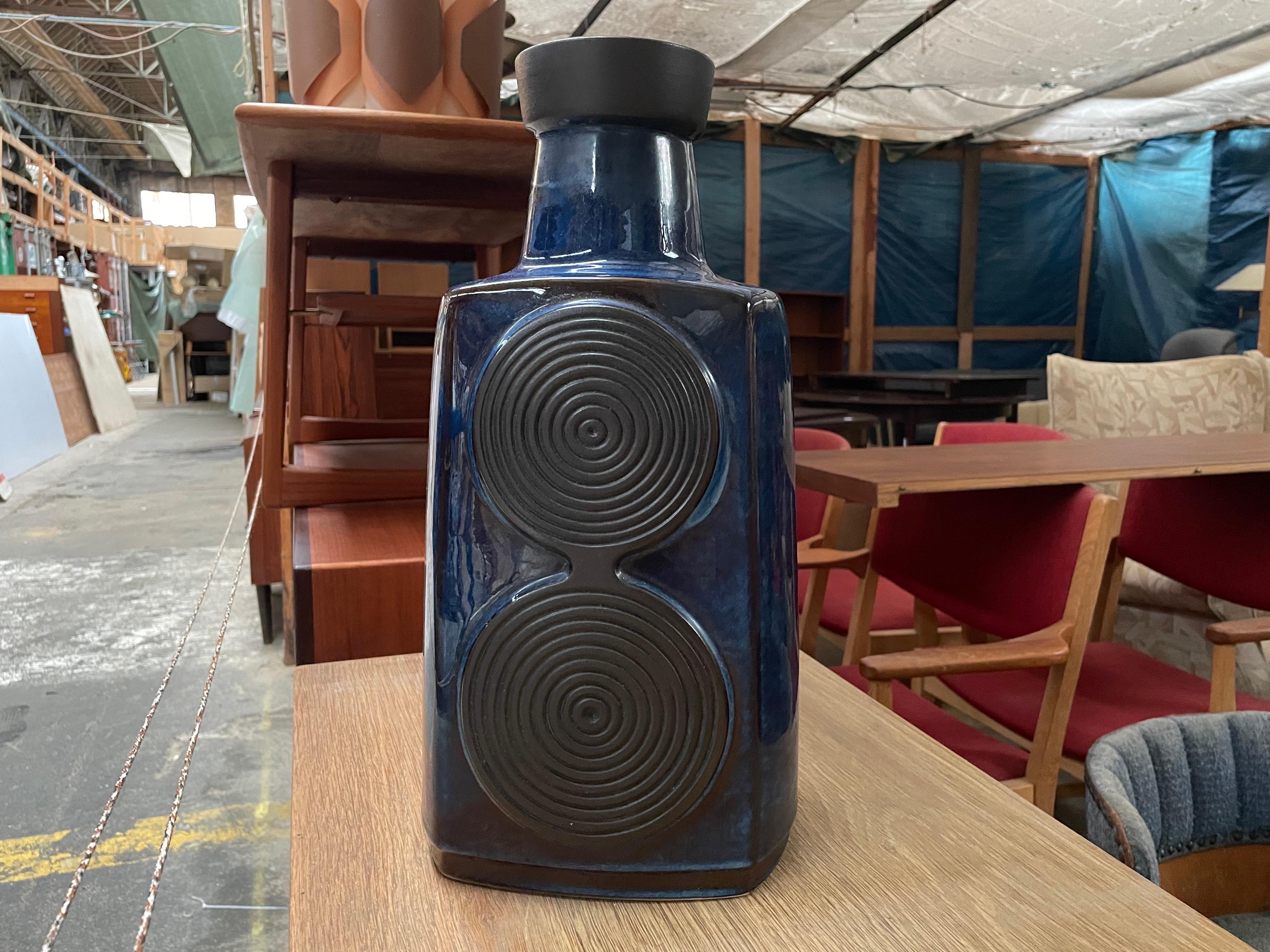 Ceramic Large mid century Danish 1960´s Einar Johansen floor vase for Søholm For Sale