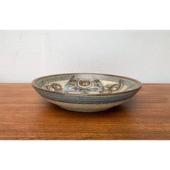 Large Mid-Century Danish Ceramic Bowl or Wall Plate from Søholm, 1960s