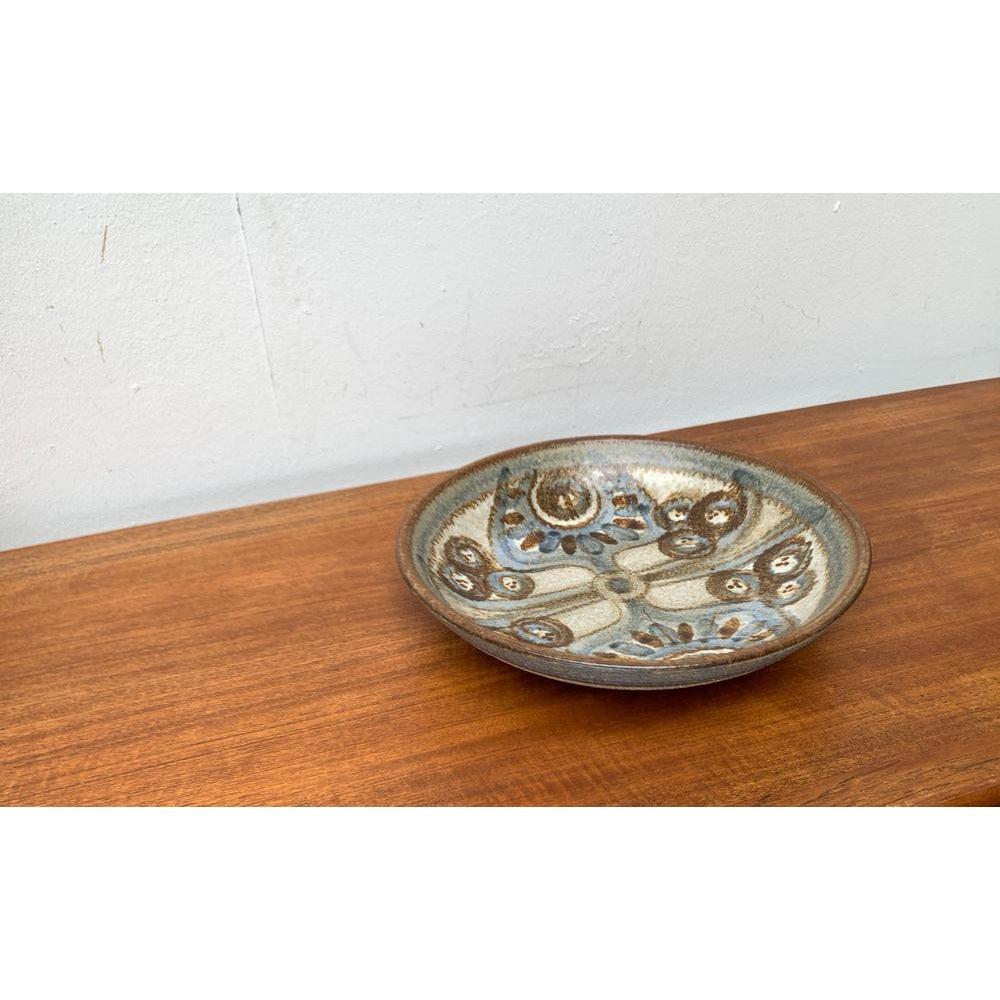 Mid-Century Modern Large Mid-Century Danish Ceramic Bowl or Wall Plate from Søholm, 1960s For Sale