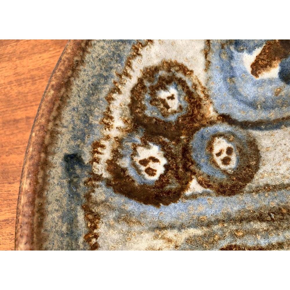 Large Mid-Century Danish Ceramic Bowl or Wall Plate from Søholm, 1960s For Sale 3