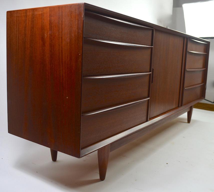 Large Mid Century Danish Modern Dresser by Falster 2