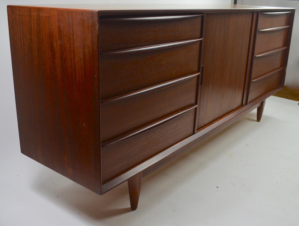 Large Mid Century Danish Modern Dresser by Falster 1