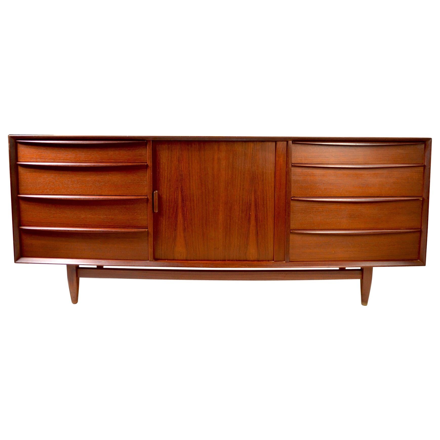 Large Mid Century Danish Modern Dresser by Falster