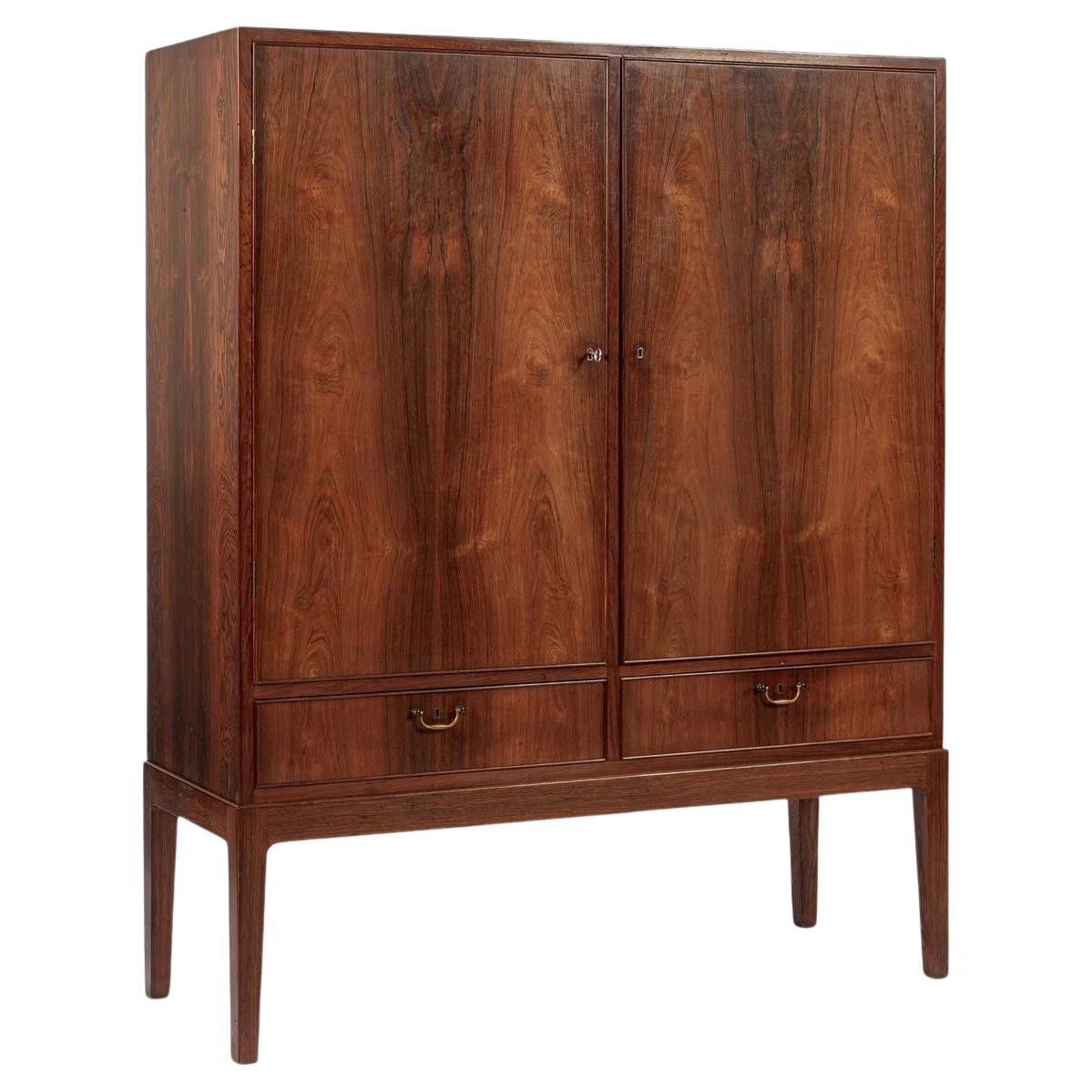 Grande armadio in palissandro danese moderno della metà del secolo scorso 1960 in vendita