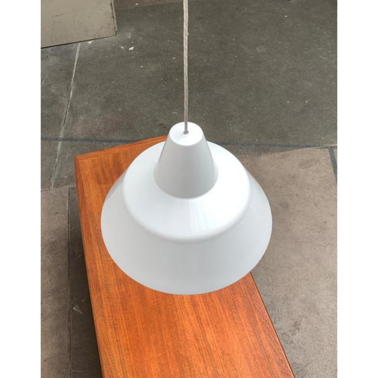 Mid-Century Modern Large Mid-Century Danish Pendant Lamp by Emaille Amatur for Louis Poulsen, 1960s For Sale