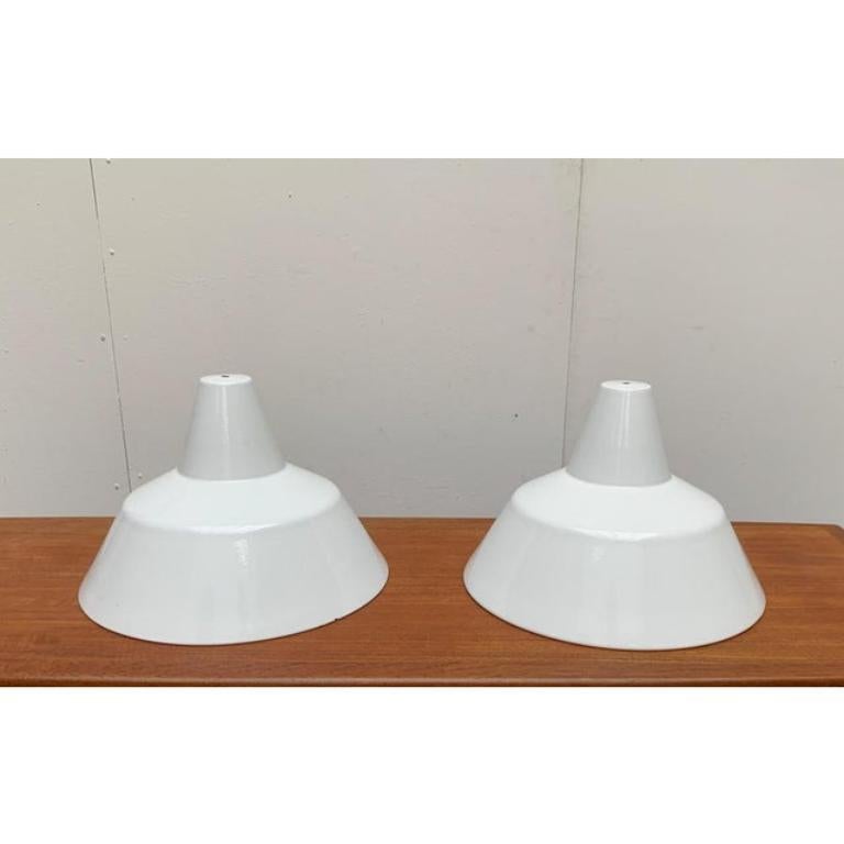 Large Mid-Century Danish Pendant Lamp by Emaille Amatur for Louis Poulsen, 1960s For Sale 3