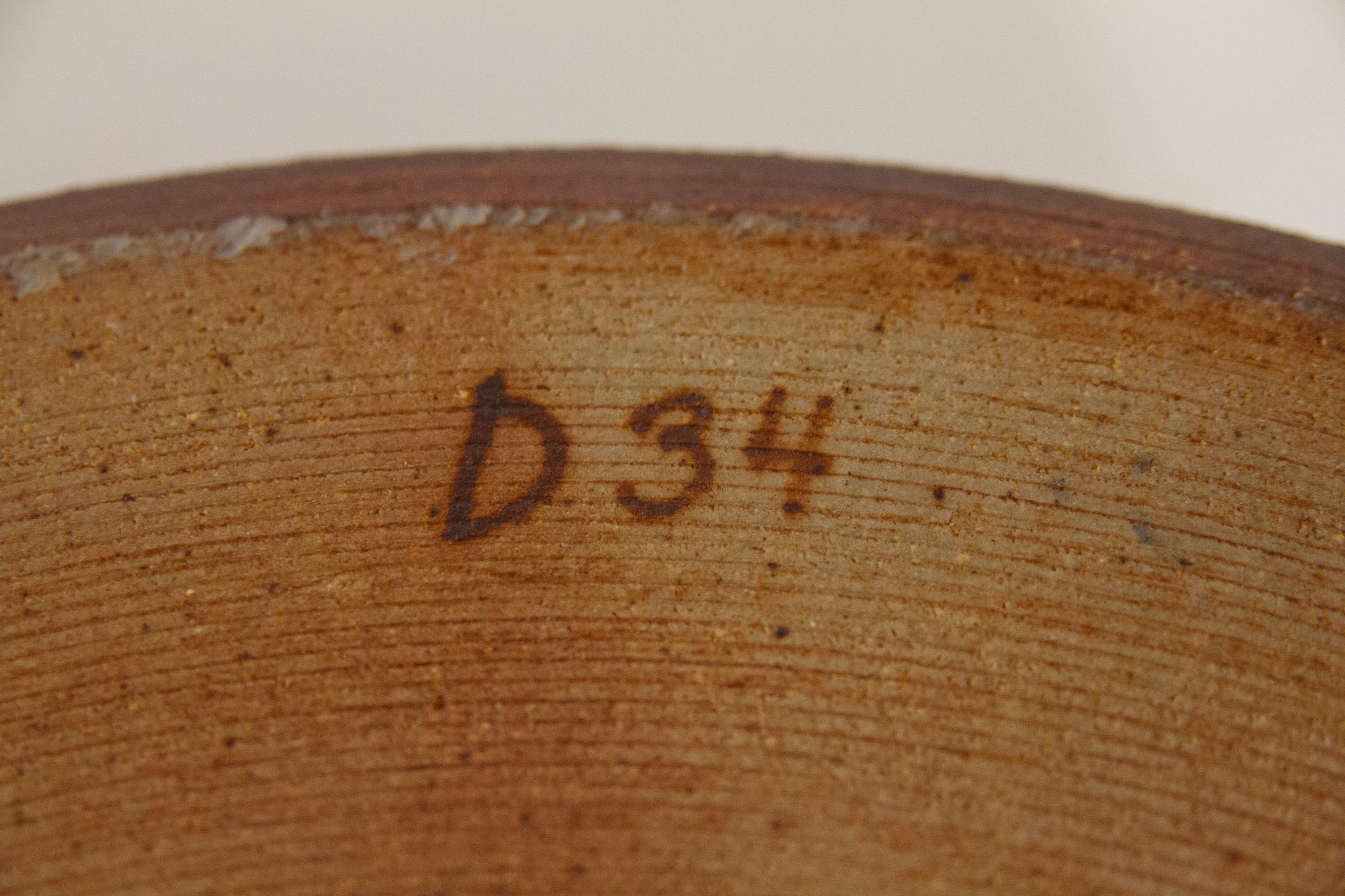 Large Mid-Century Danish Stoneware Dish by Jørgen Mogensen, 1970s. For Sale 5