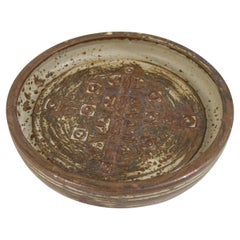 Large Mid-Century Danish Stoneware Dish by Jørgen Mogensen, 1970s.