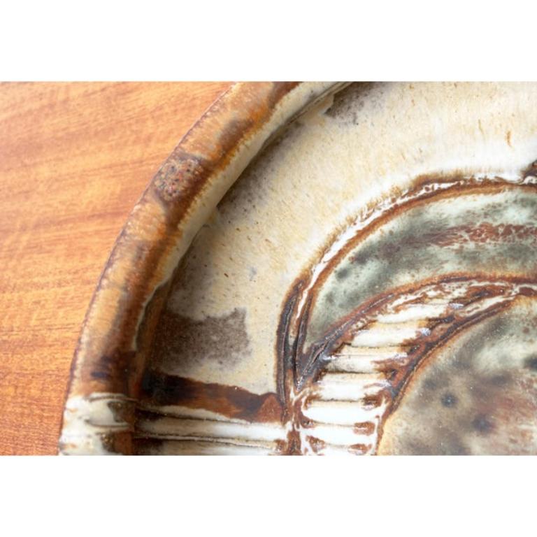 Grande ciotola in Studio Pottery danese di metà secolo di Aksel Larsen per Axella, 1960 In condizioni ottime in vendita a Hamburg, DE