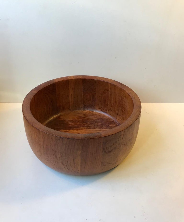 Large Midcentury Danish Teak Bowl by Richard Nissen, 1960s at 1stDibs