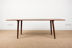 Grande table basse danoise en teck du milieu du siècle, années 1960