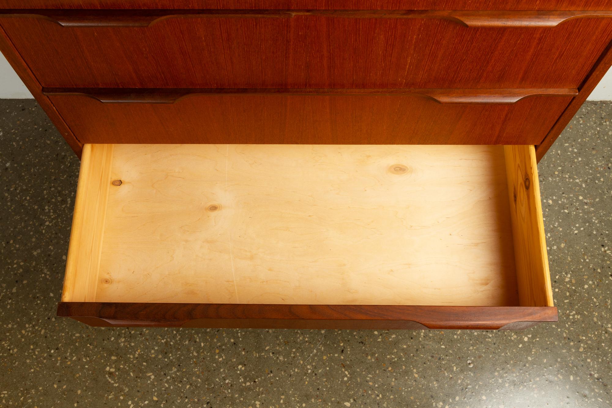 Large Midcentury Danish Teak Dresser, 1960s 5