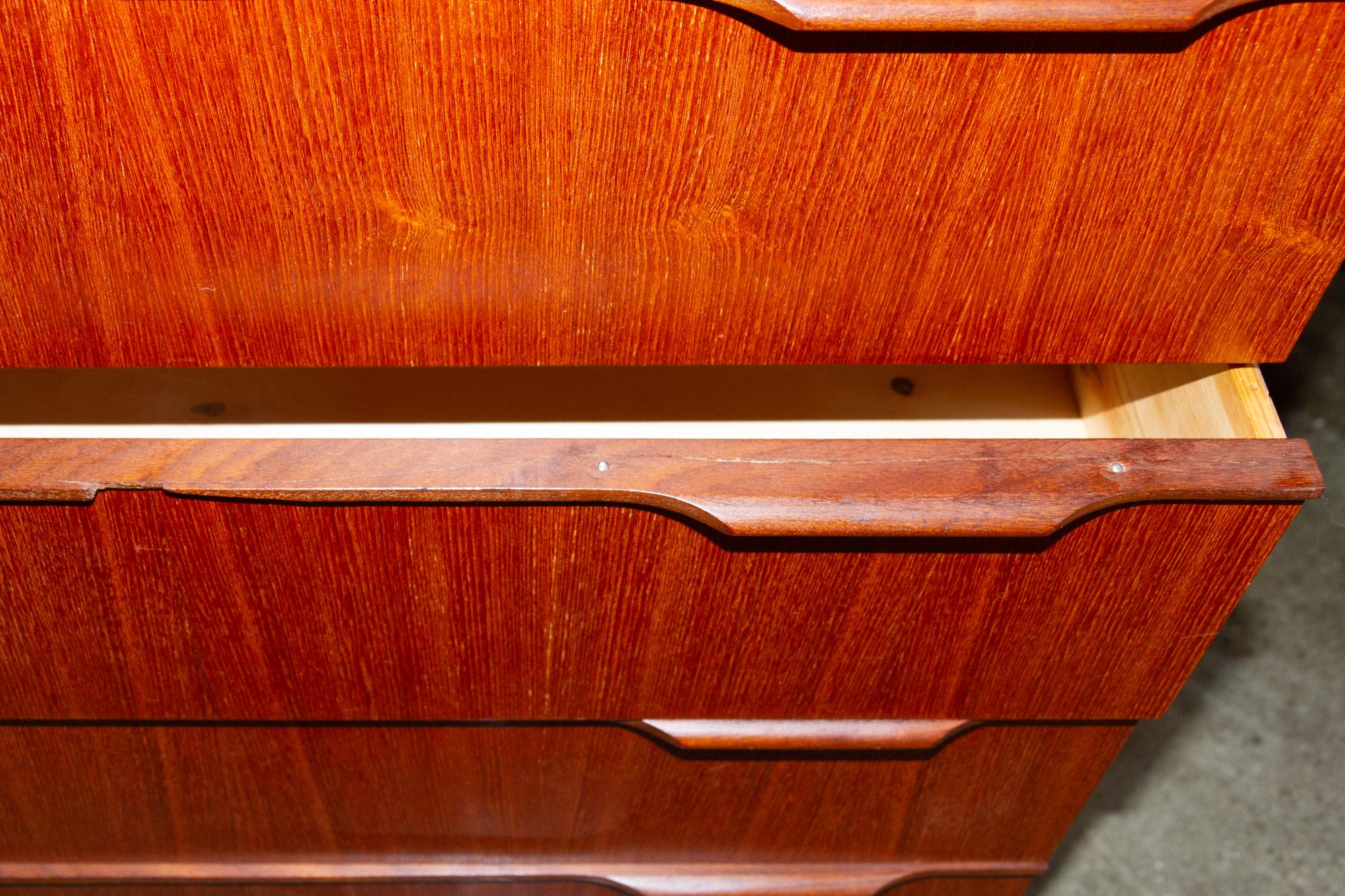 Large Midcentury Danish Teak Dresser, 1960s 8