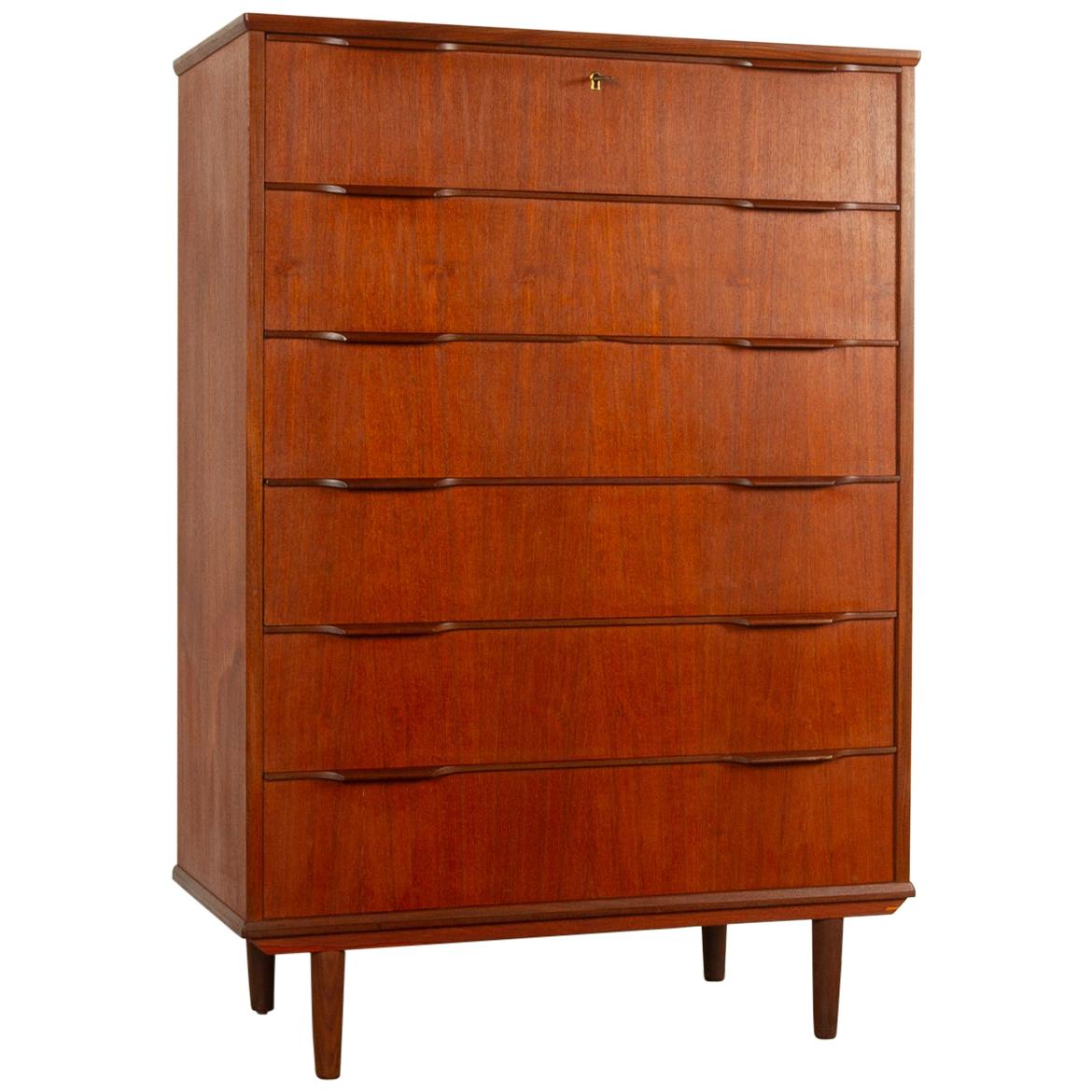 Large Midcentury Danish Teak Dresser, 1960s