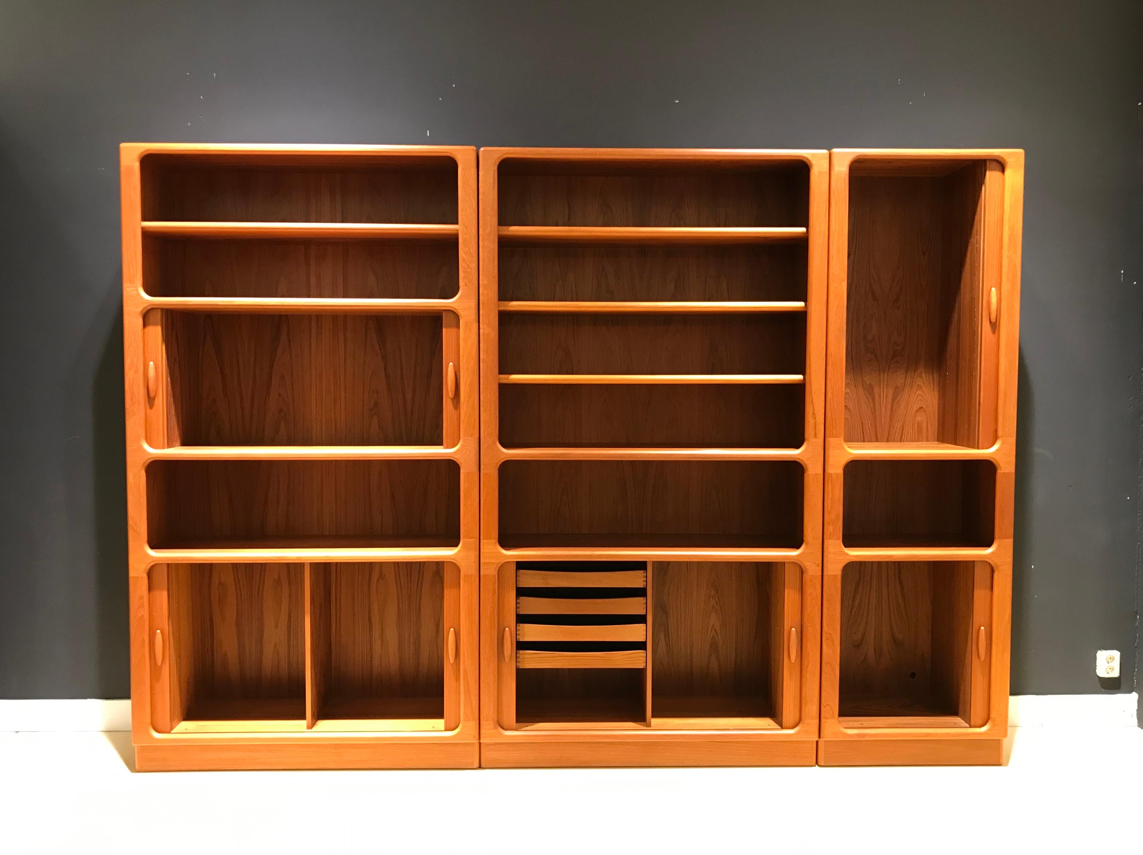 Mid-Century Modern Large Midcentury Danish Teak Wall Unit by Niels Bach for Dyrlund, 1970s For Sale