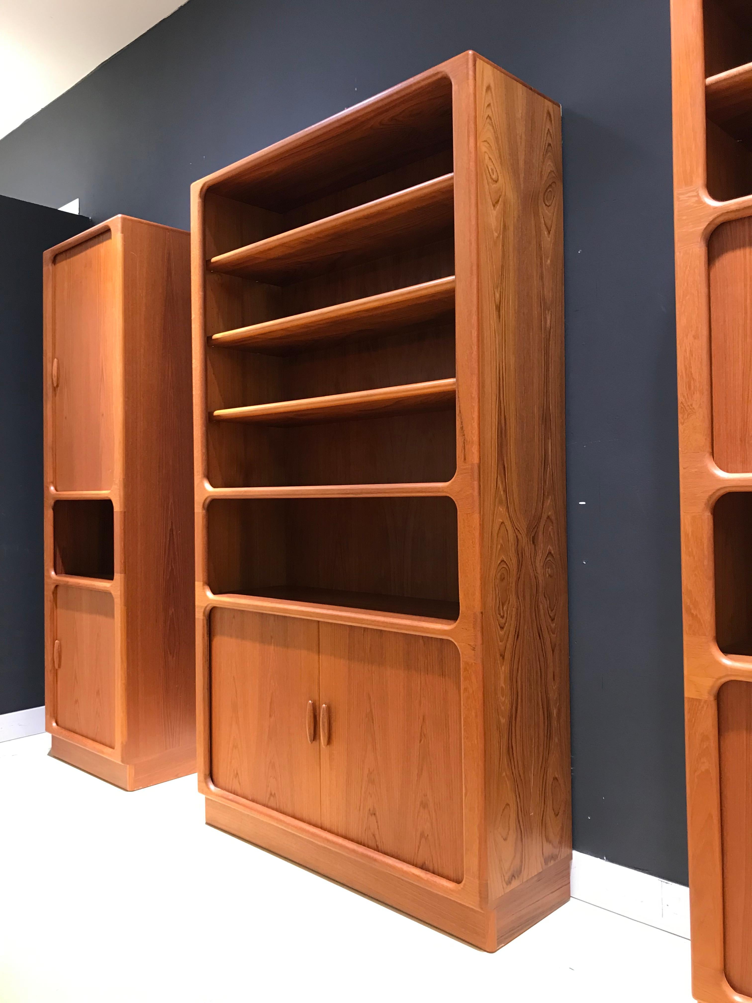 Large Midcentury Danish Teak Wall Unit by Niels Bach for Dyrlund, 1970s For Sale 1