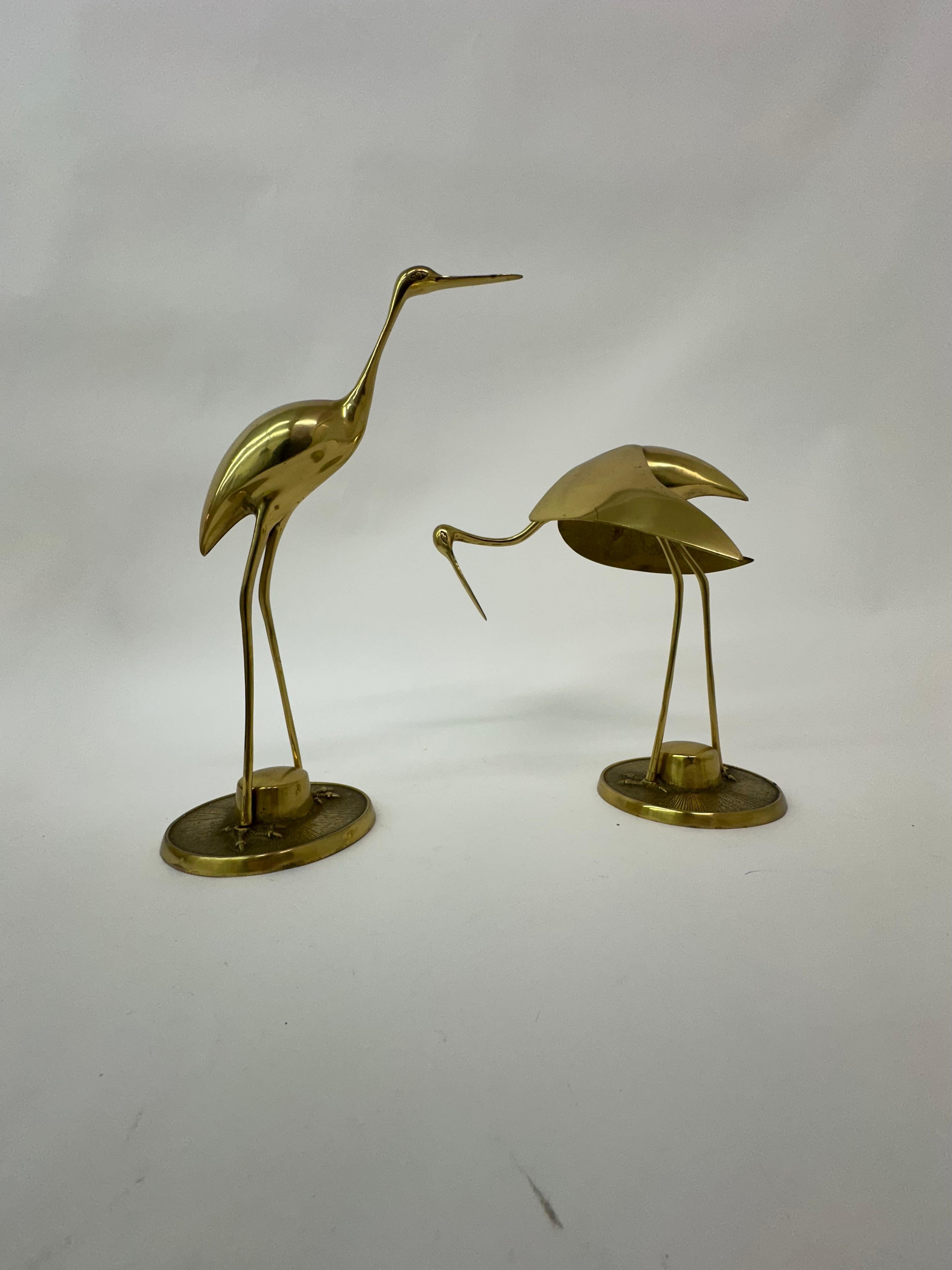 Large Mid century design brass birds , 1970’s For Sale 1