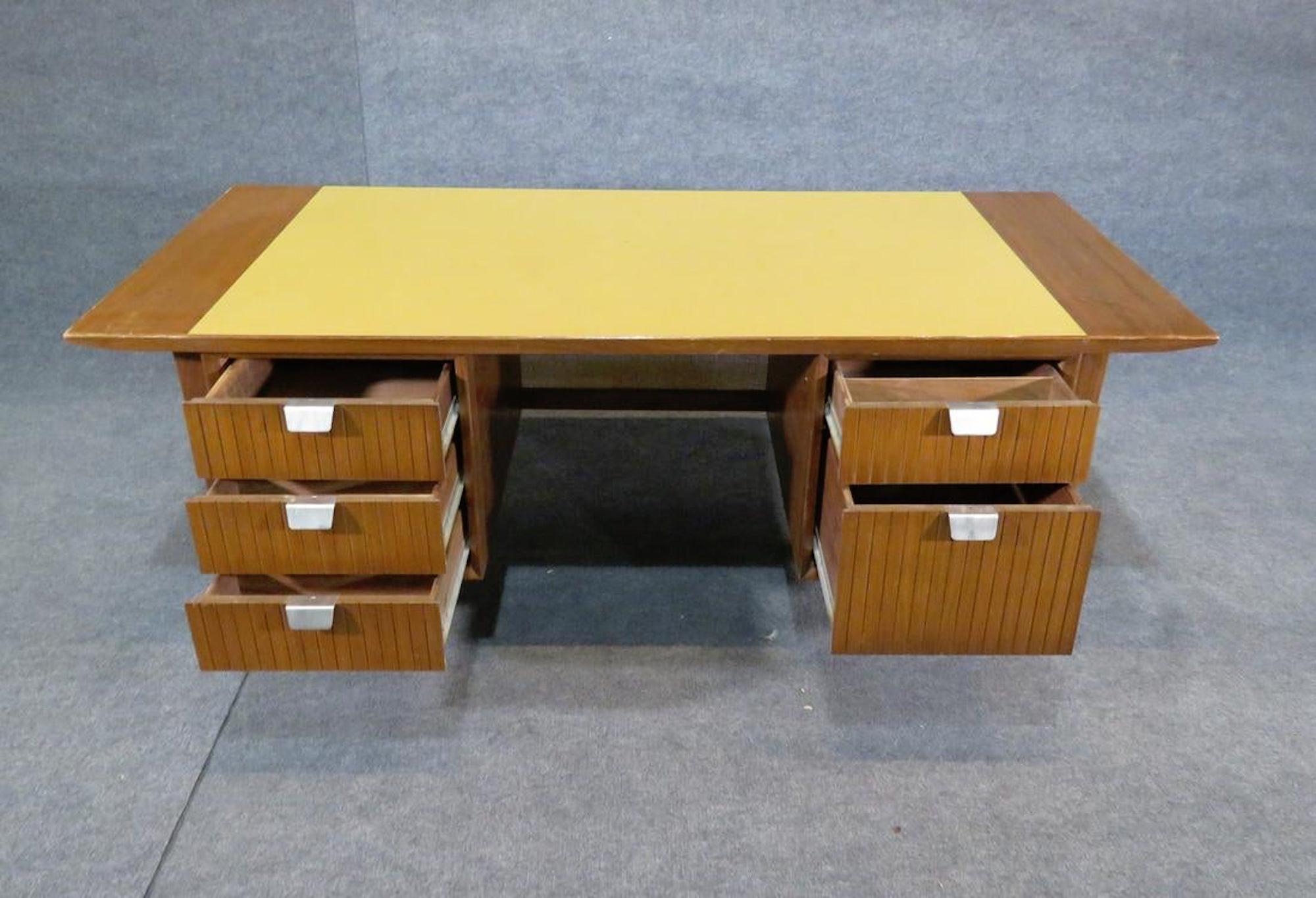 large mid century modern desk