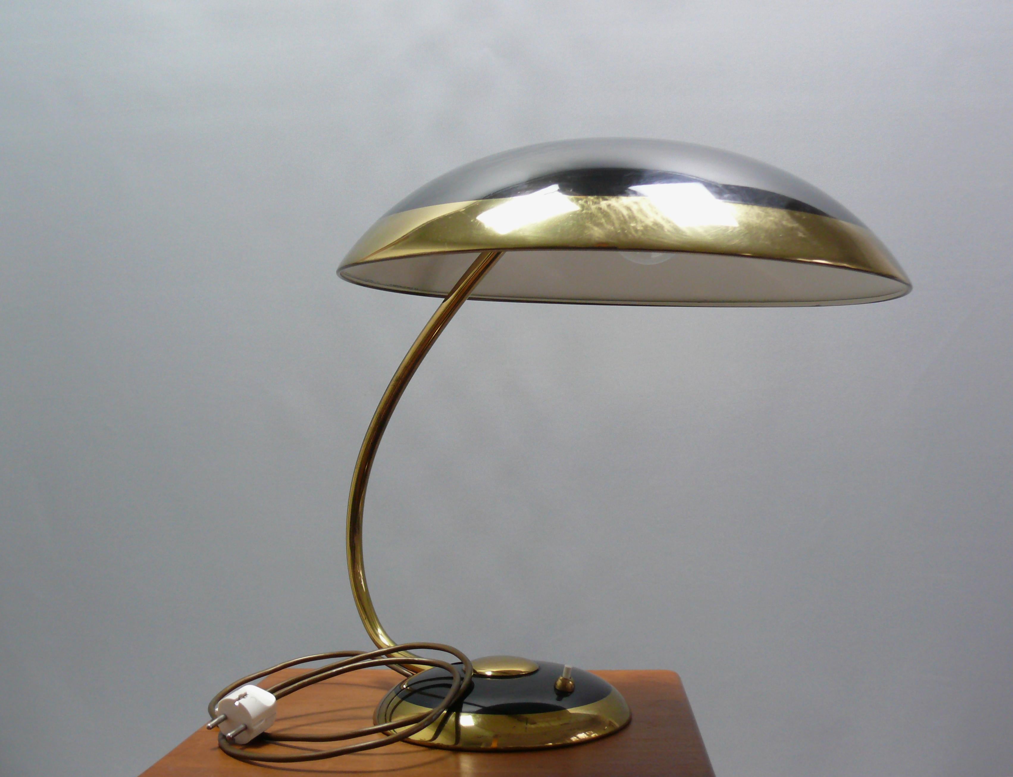 Große Mid Century Schreibtischlampe von Helo Leuchten Deutschland, 1950er Jahre im Angebot 11