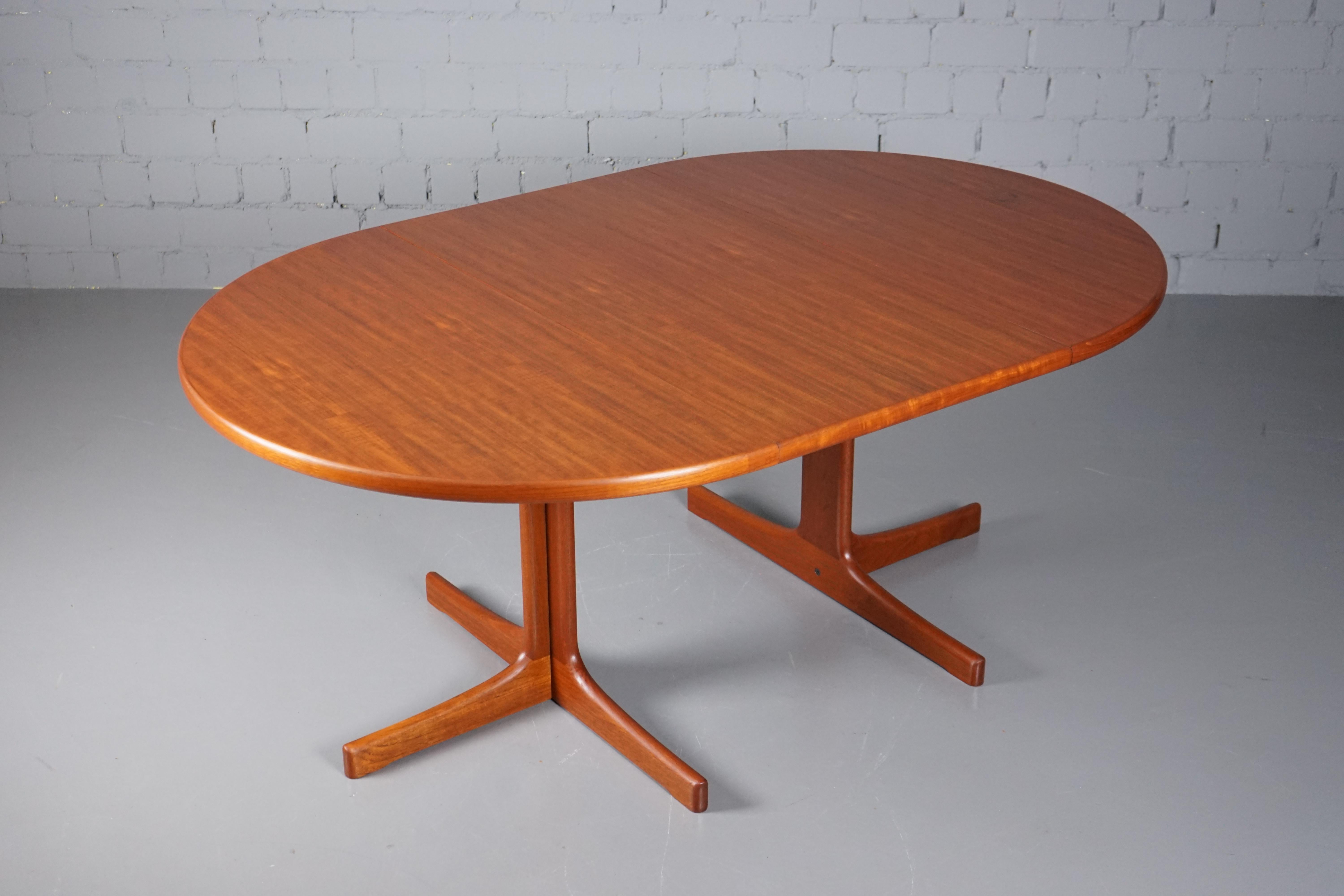 20th Century Large Mid Century Dining Table in Teak by Karl-Erik Ekselius for Joc Vetlanda