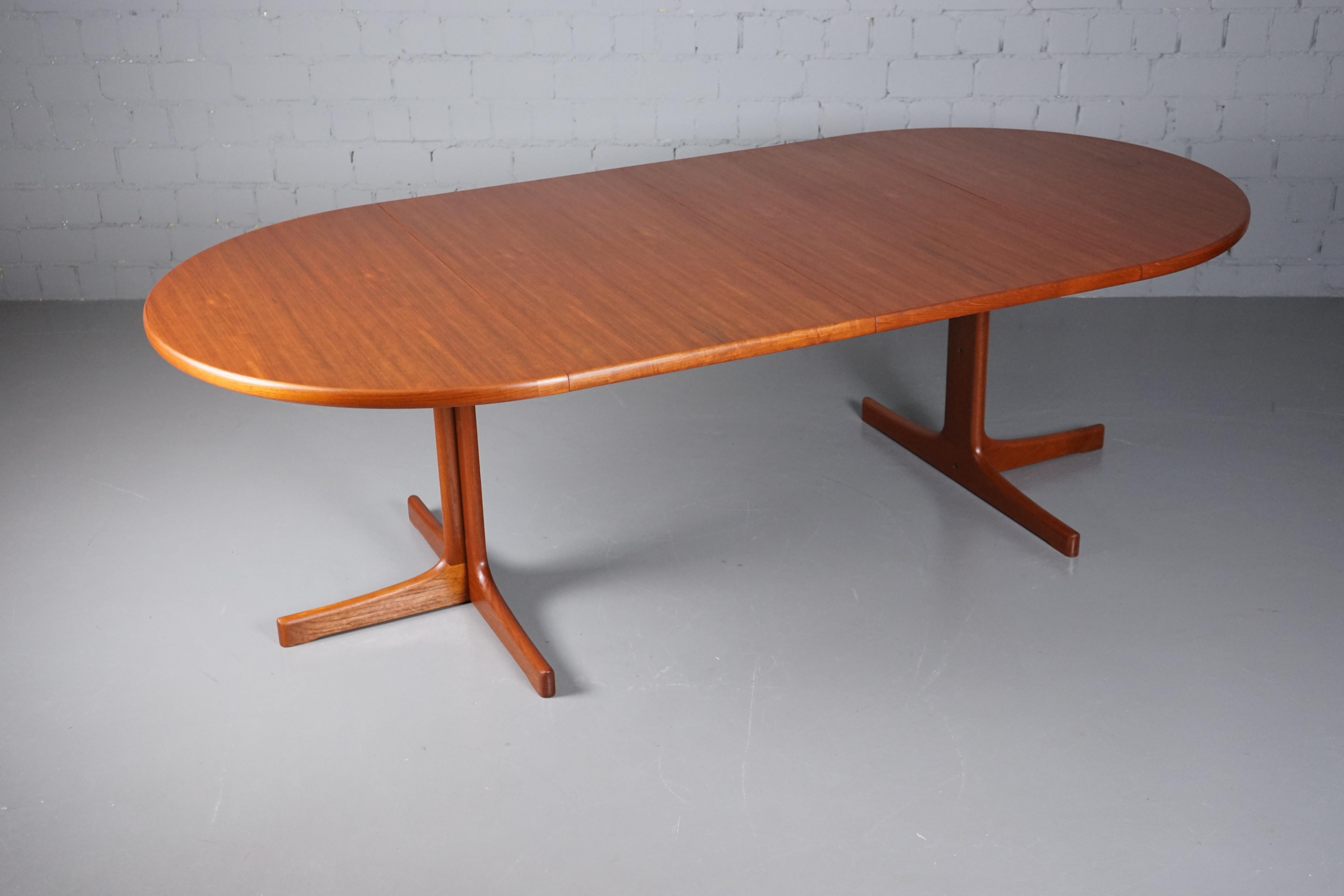 Large Mid Century Dining Table in Teak by Karl-Erik Ekselius for Joc Vetlanda 1