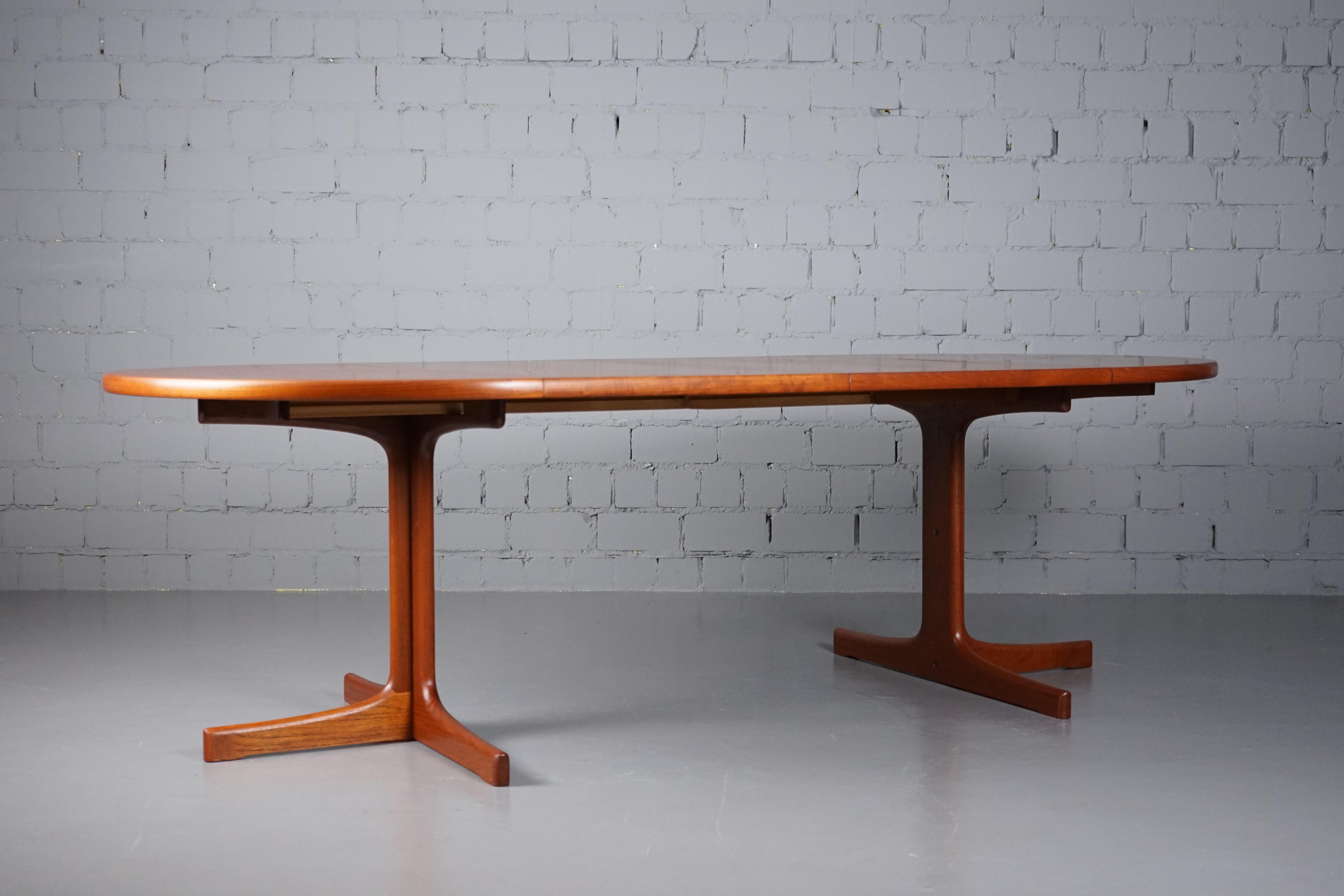 Large Mid Century Dining Table in Teak by Karl-Erik Ekselius for Joc Vetlanda 2