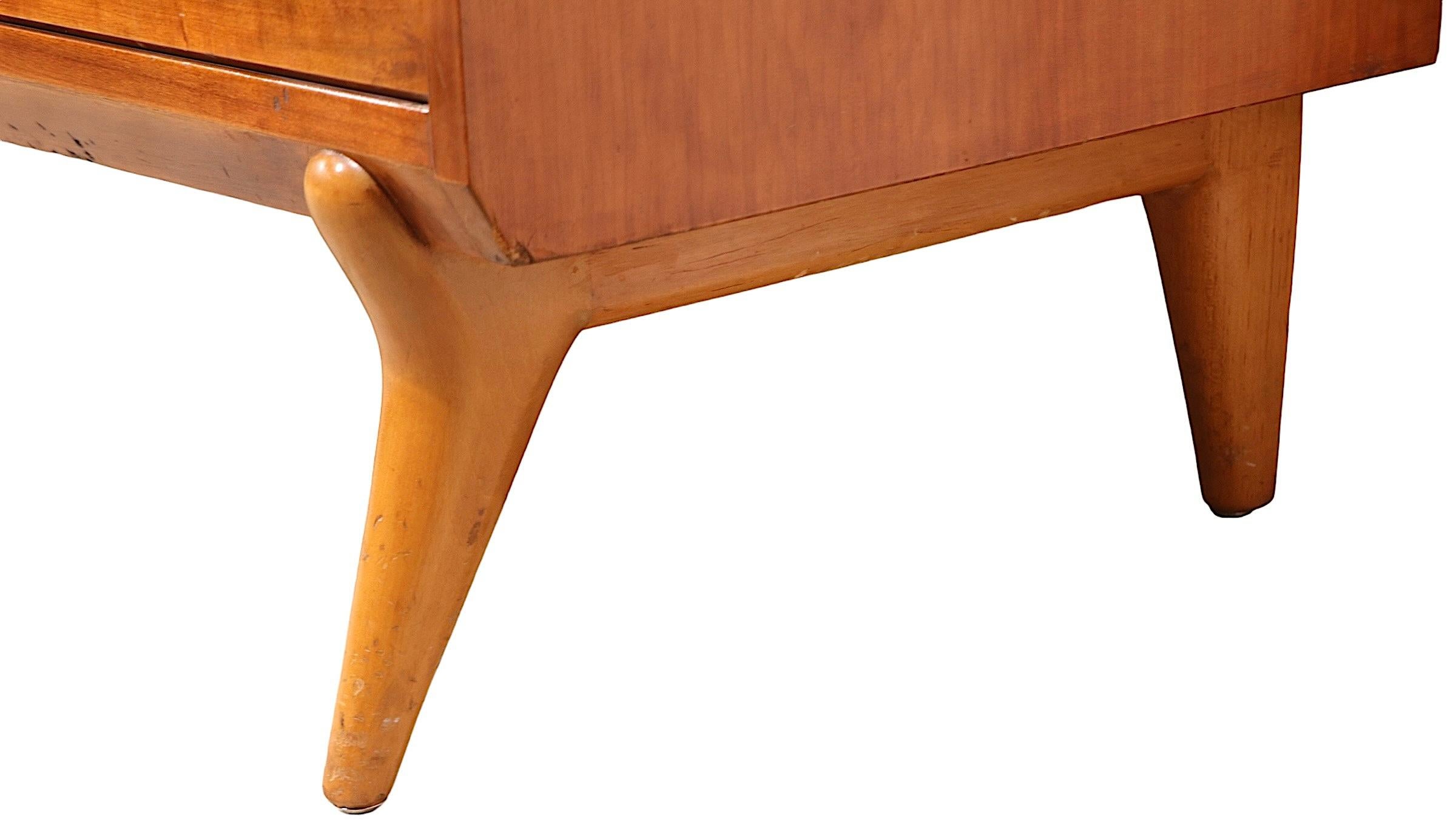 Cómoda doble grande Mid Century de Renzo Rutili para Johnson Furniture Company en venta 7