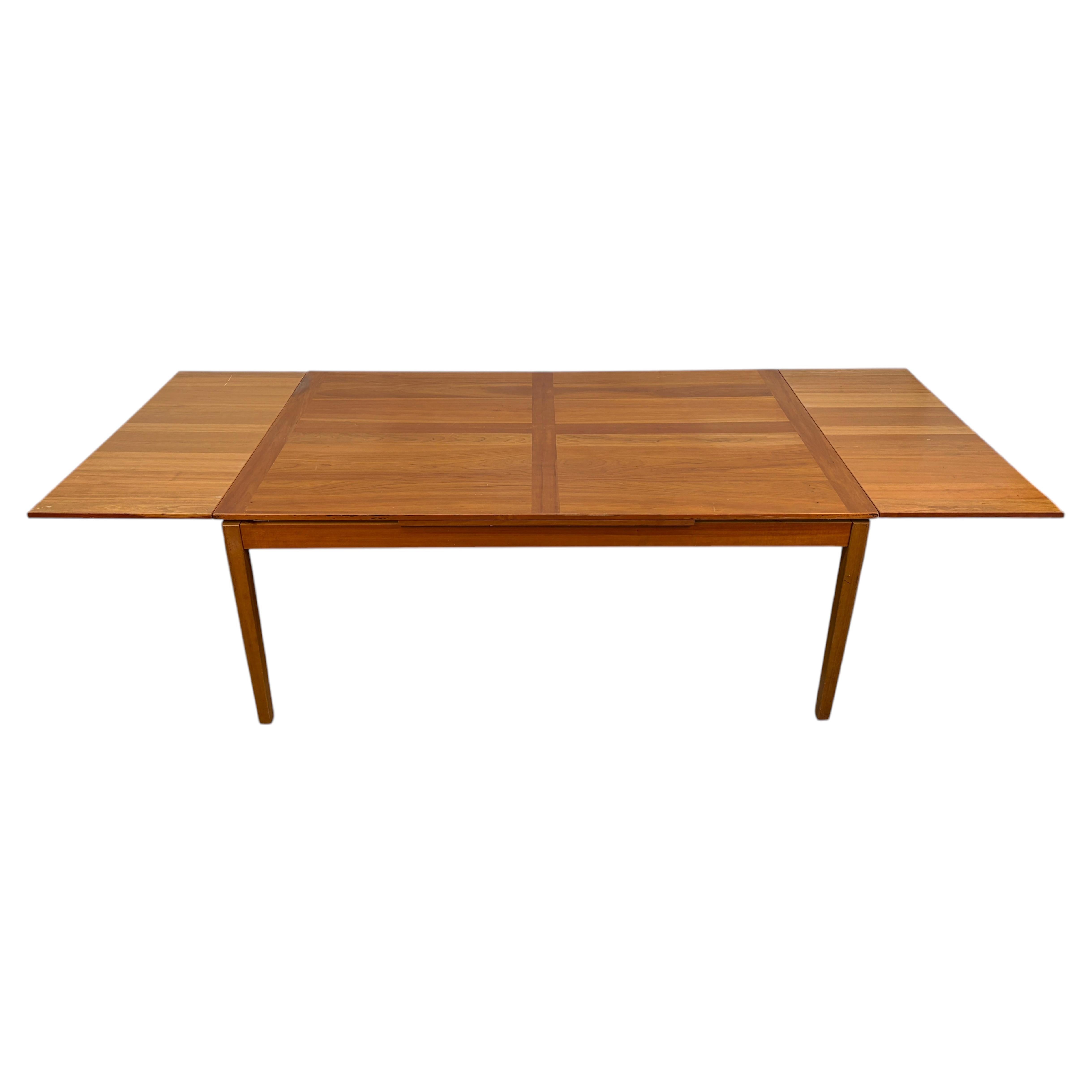 Large Mid-Century Draw-Leaf Dining Table by Mobler of Denmark