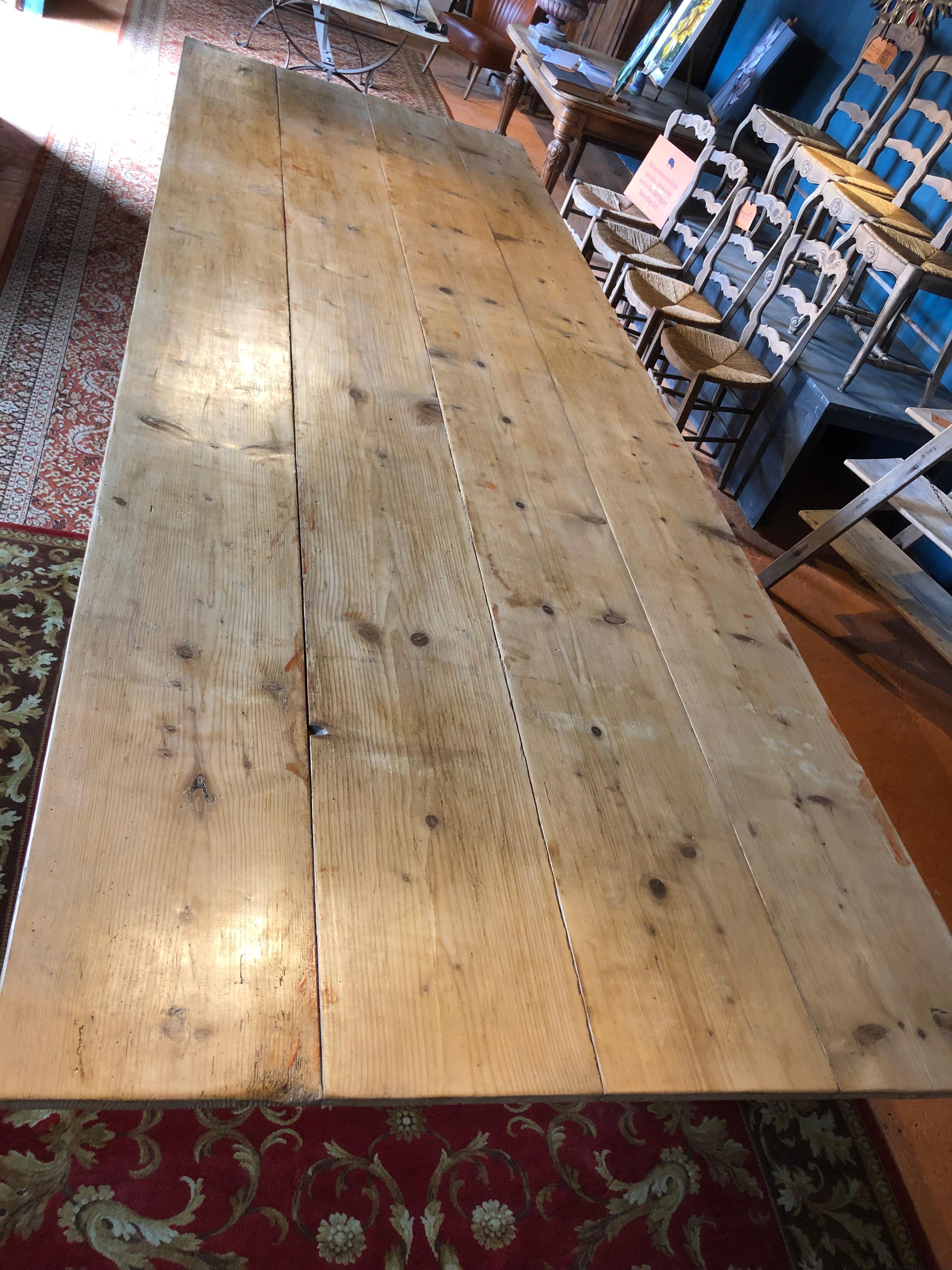 20th Century Very Large Mid-century Dining Table