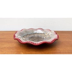 Große ostdeutsche GDR-Keramikschale aus Strehla Keramik aus der Mitte des Jahrhunderts, 1960er Jahre