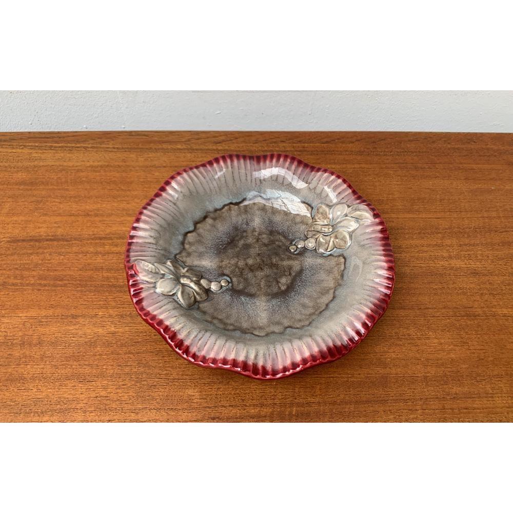 Tedesco Grande ciotola di metà secolo in ceramica della DDR orientale di Strehla Keramik, anni '60 in vendita
