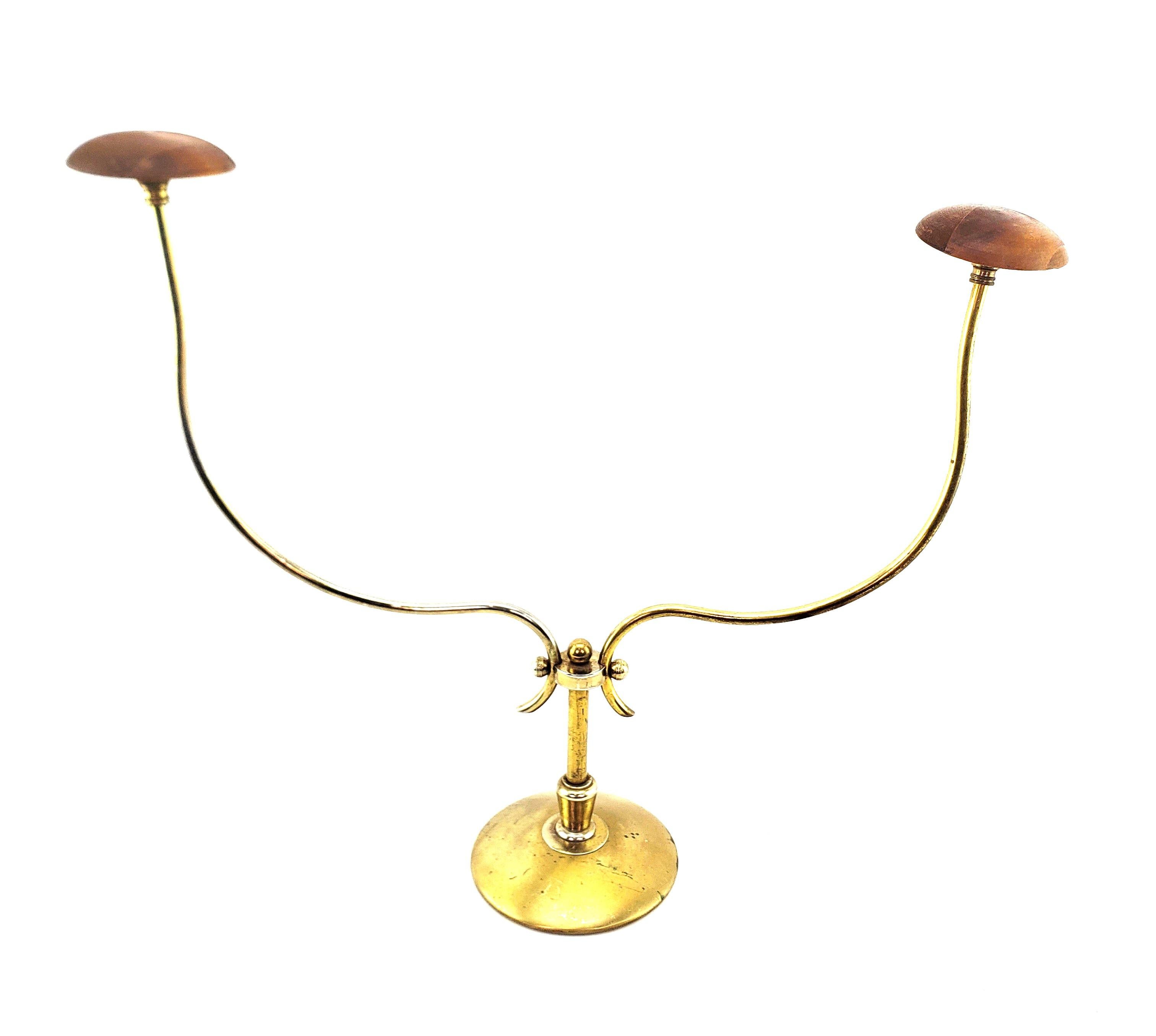 Mid-Century Modern Large Mid-Century Era Double Post Mercantile Hat Display Stand For Sale