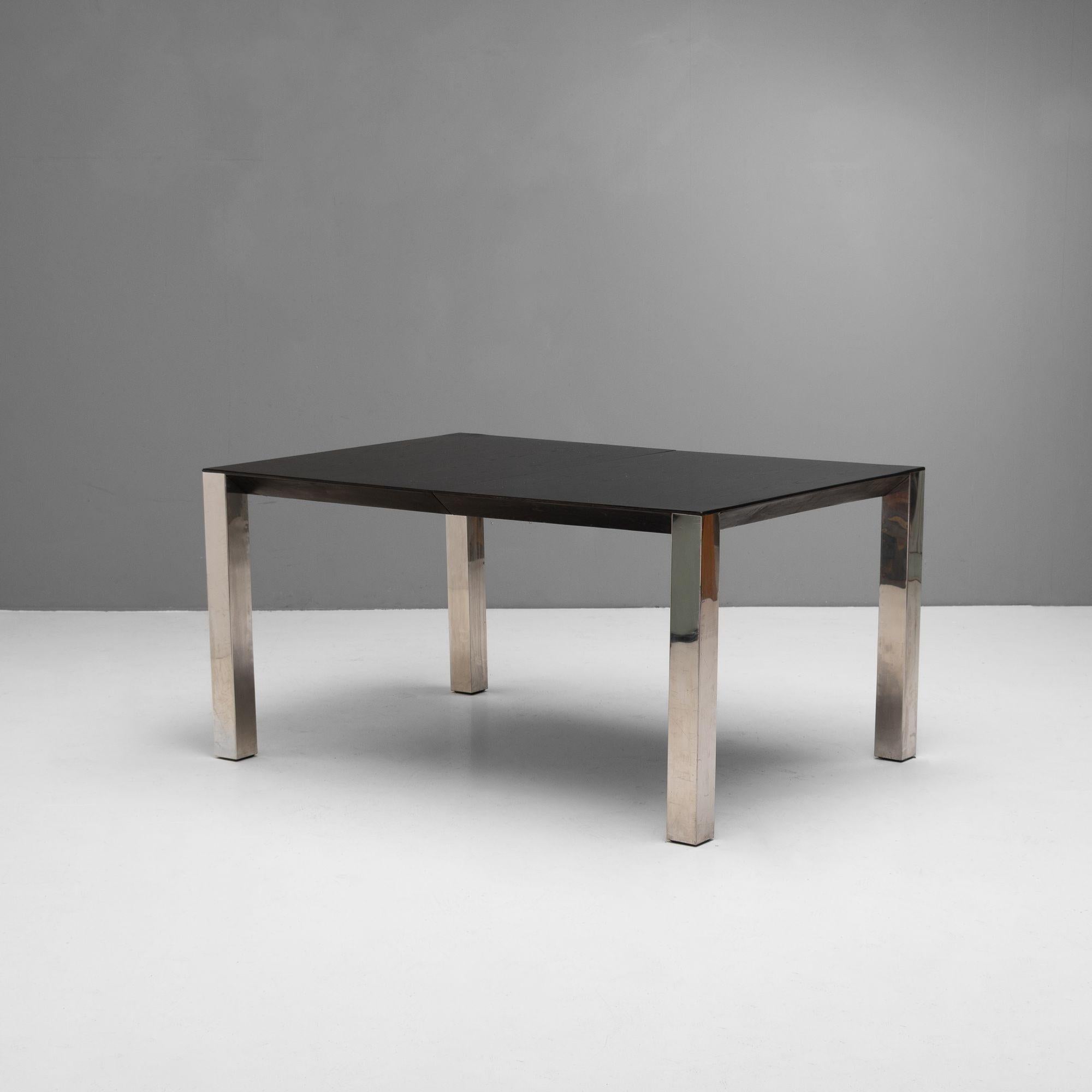 Italian Large Mid-Century Extending Dining Table For Sale
