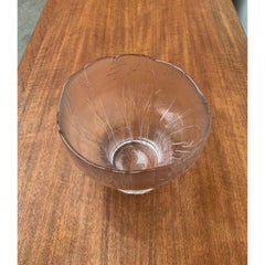 Large Mid-Century Finnish Glass Bowl by Kaija Aarikaikka for Humppila