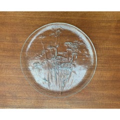 Großer finnischer Glasteller aus der Mitte des Jahrhunderts von Kaija Aarikka für Humppila