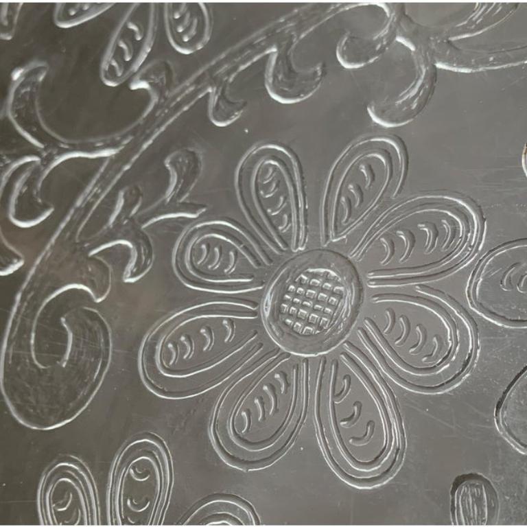 Grande piatto in vetro finlandese di metà secolo di Humppila, anni '60 in vendita 5