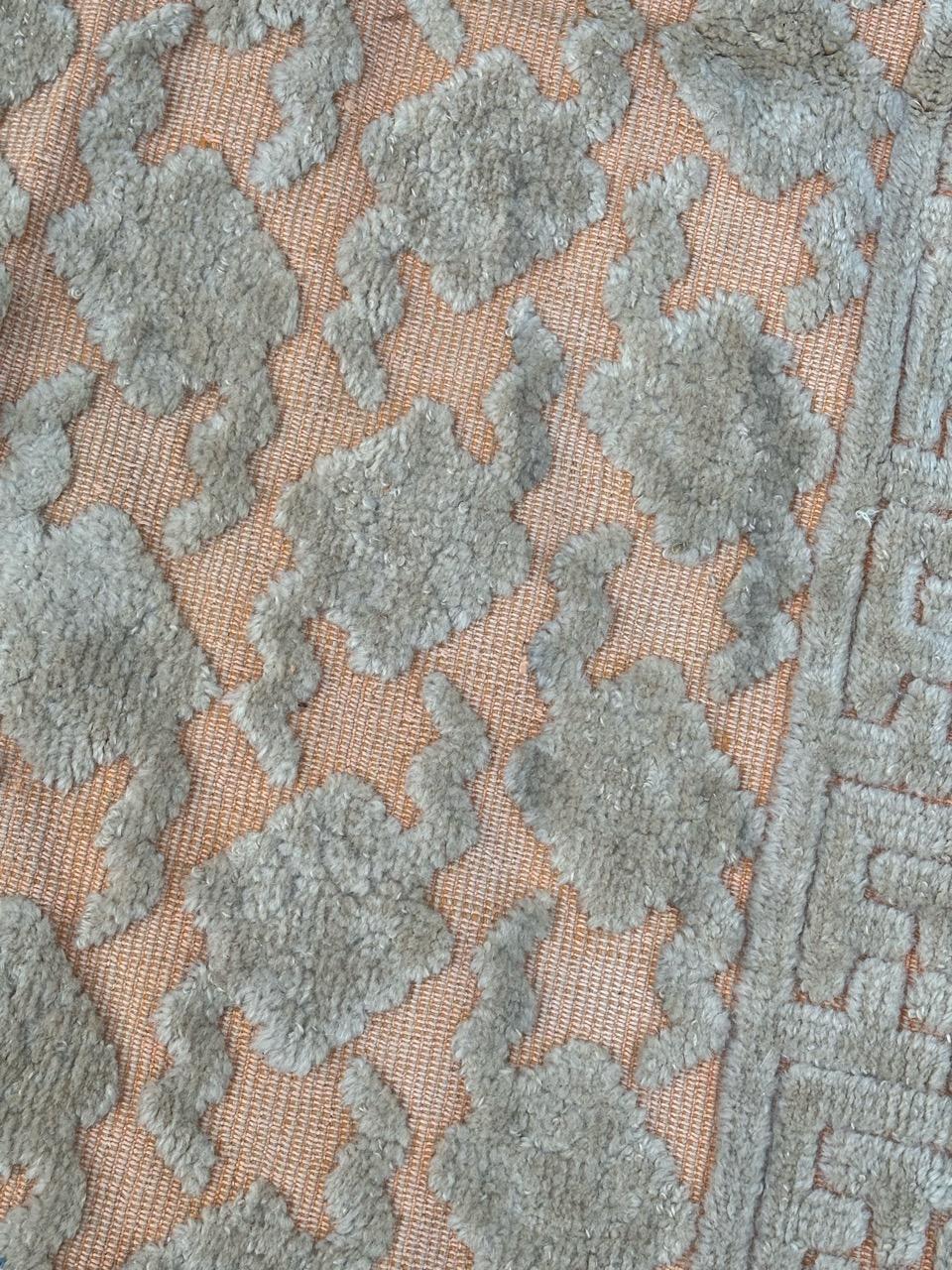 Large mid century French Cogolin rug For Sale 5