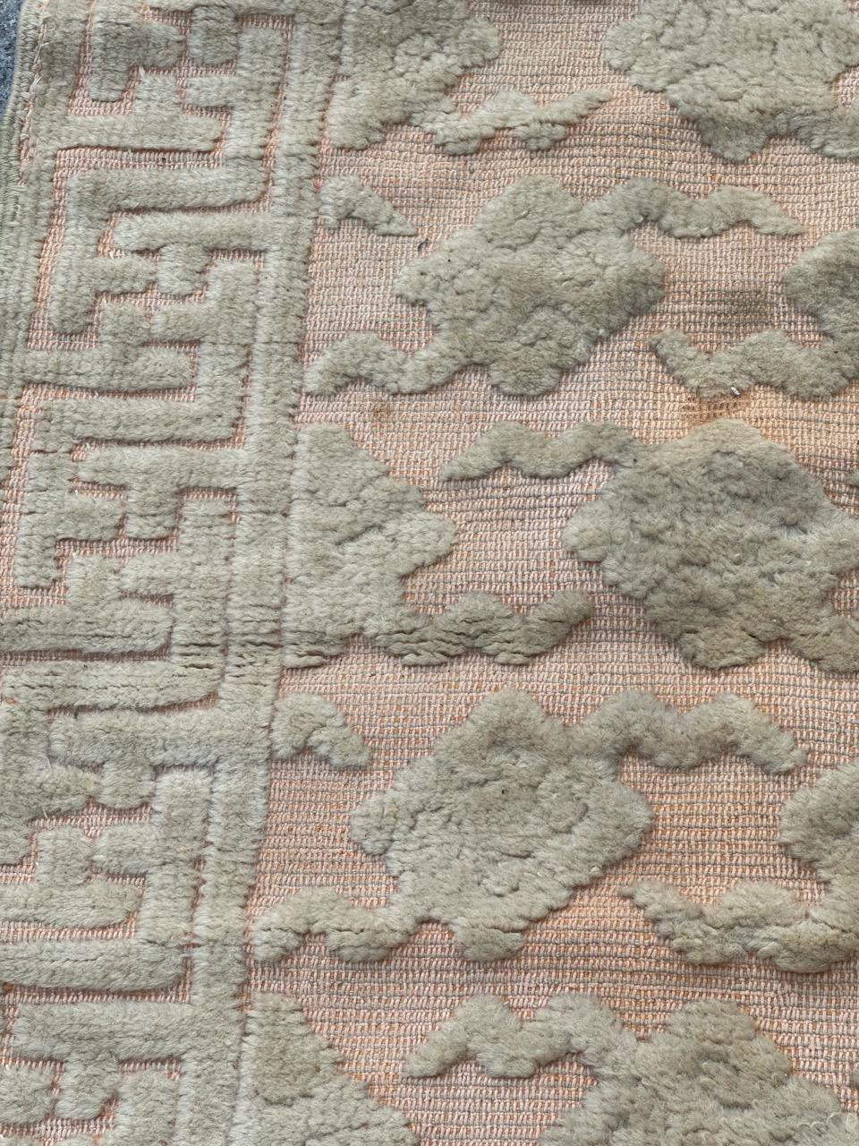 Large mid century French Cogolin rug For Sale 7